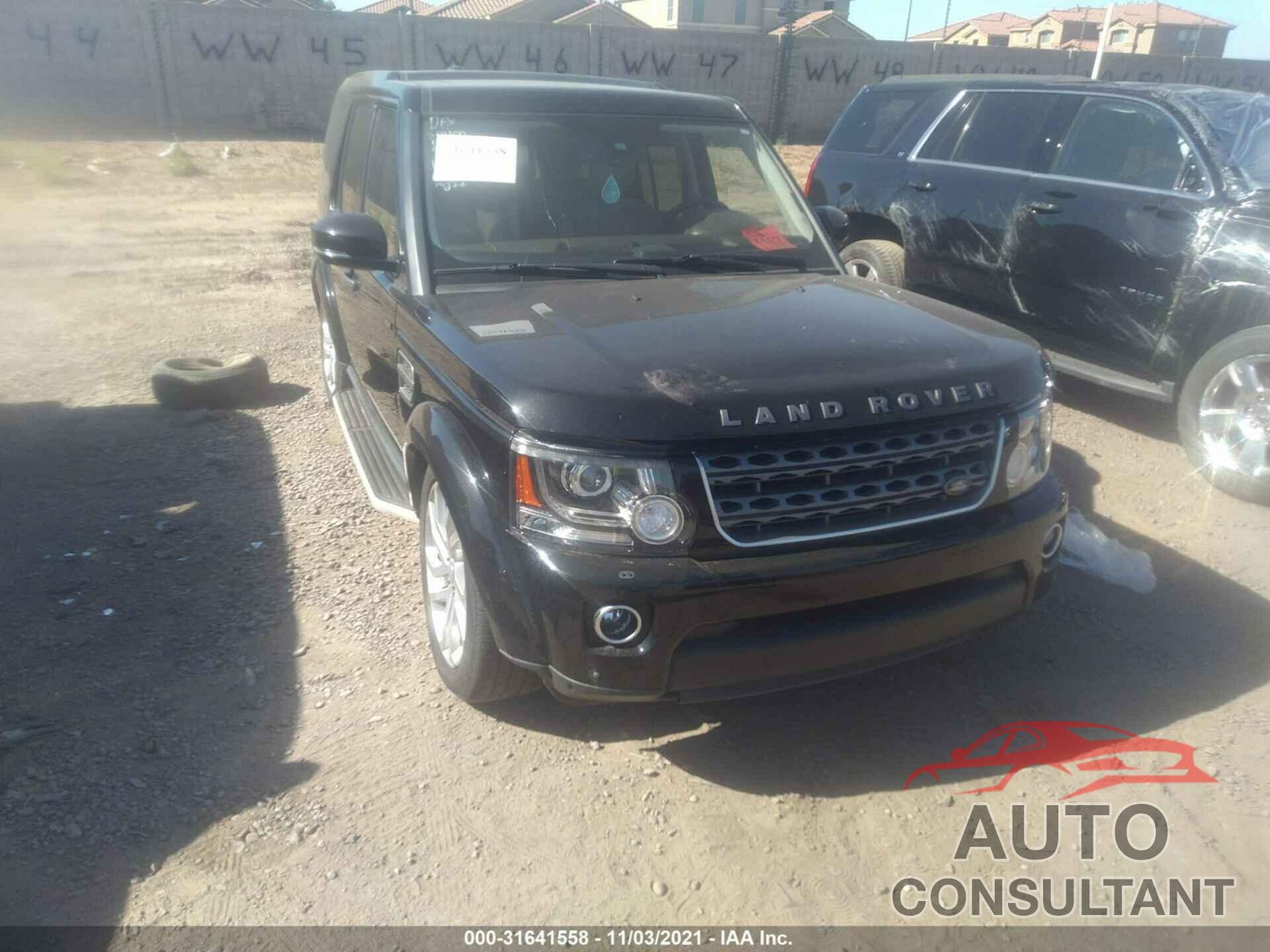LAND ROVER LR4 2016 - SALAG2V61GA827897