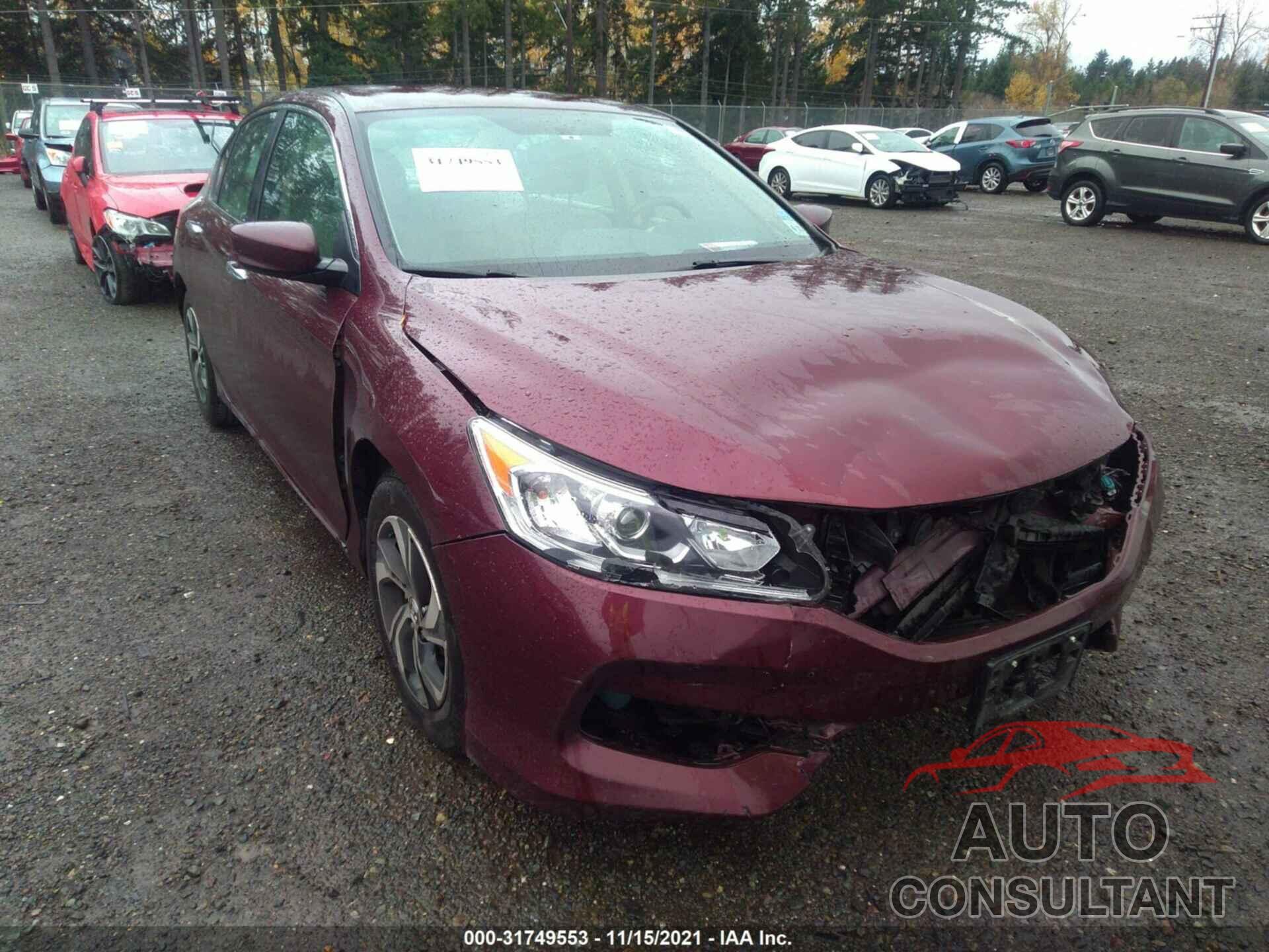 HONDA ACCORD SEDAN 2016 - 1HGCR2F33GA060957