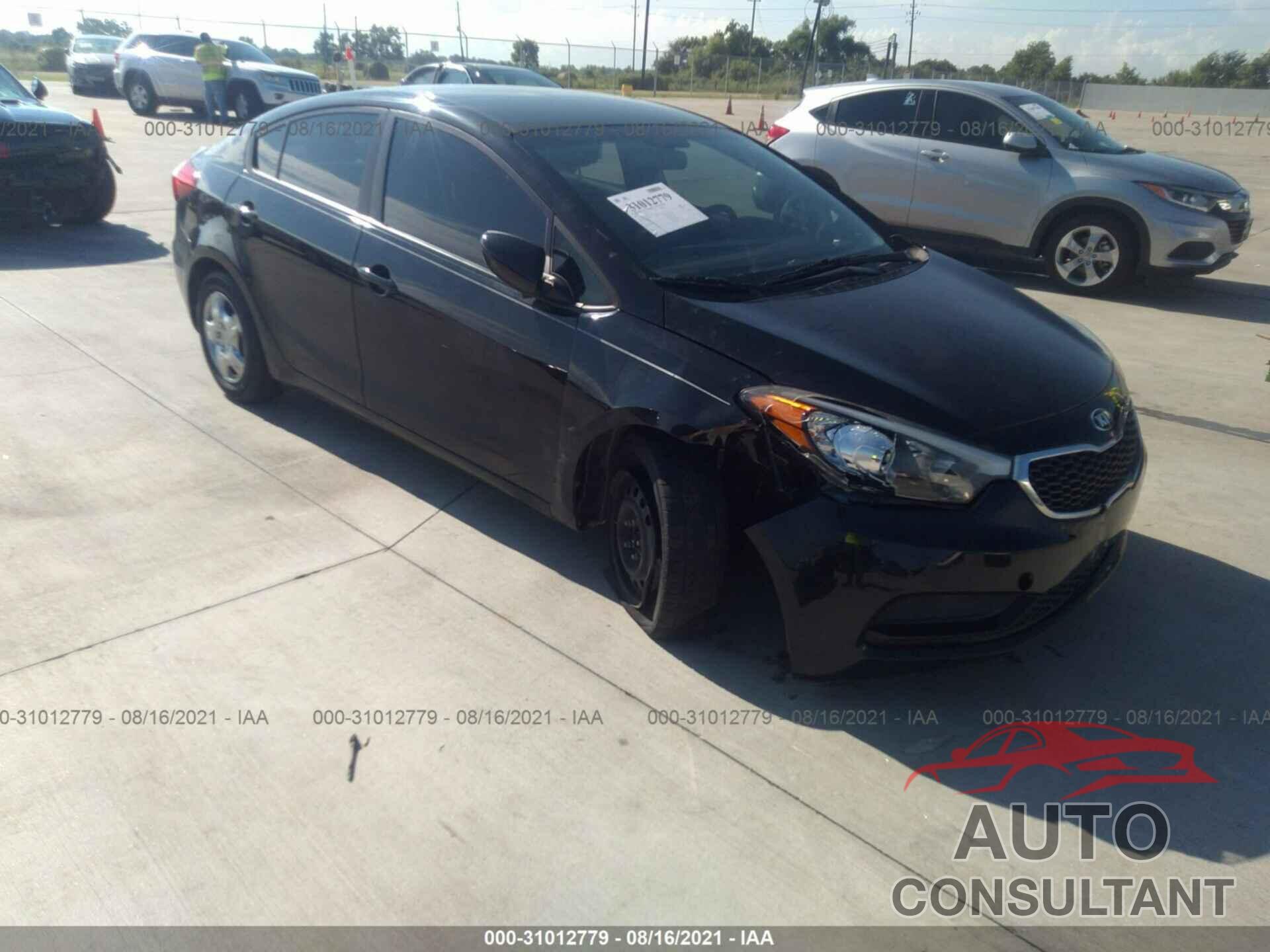 KIA FORTE 2016 - KNAFK4A64G5503121