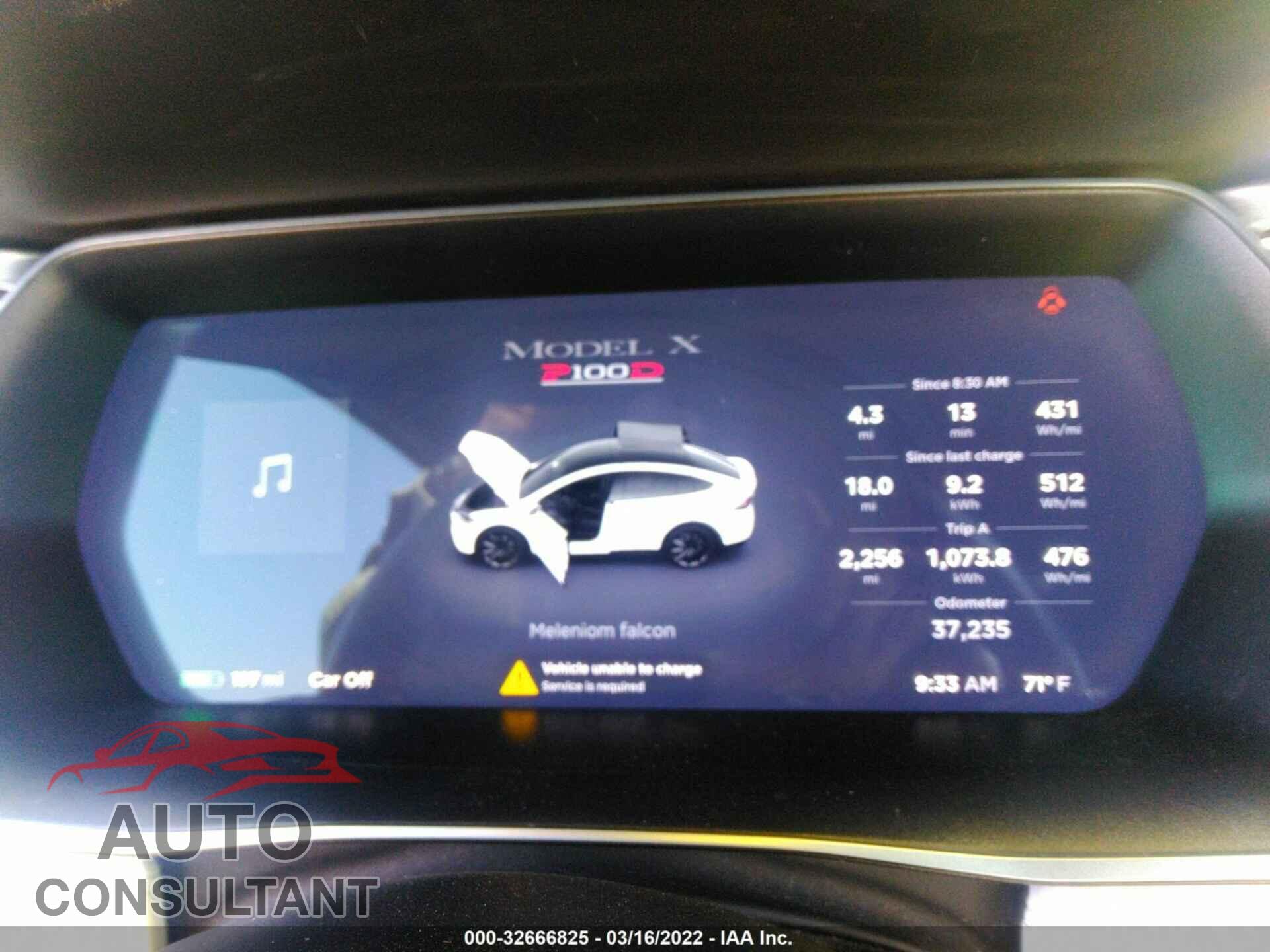 TESLA MODEL X 2017 - 5YJXCBE45HF077358