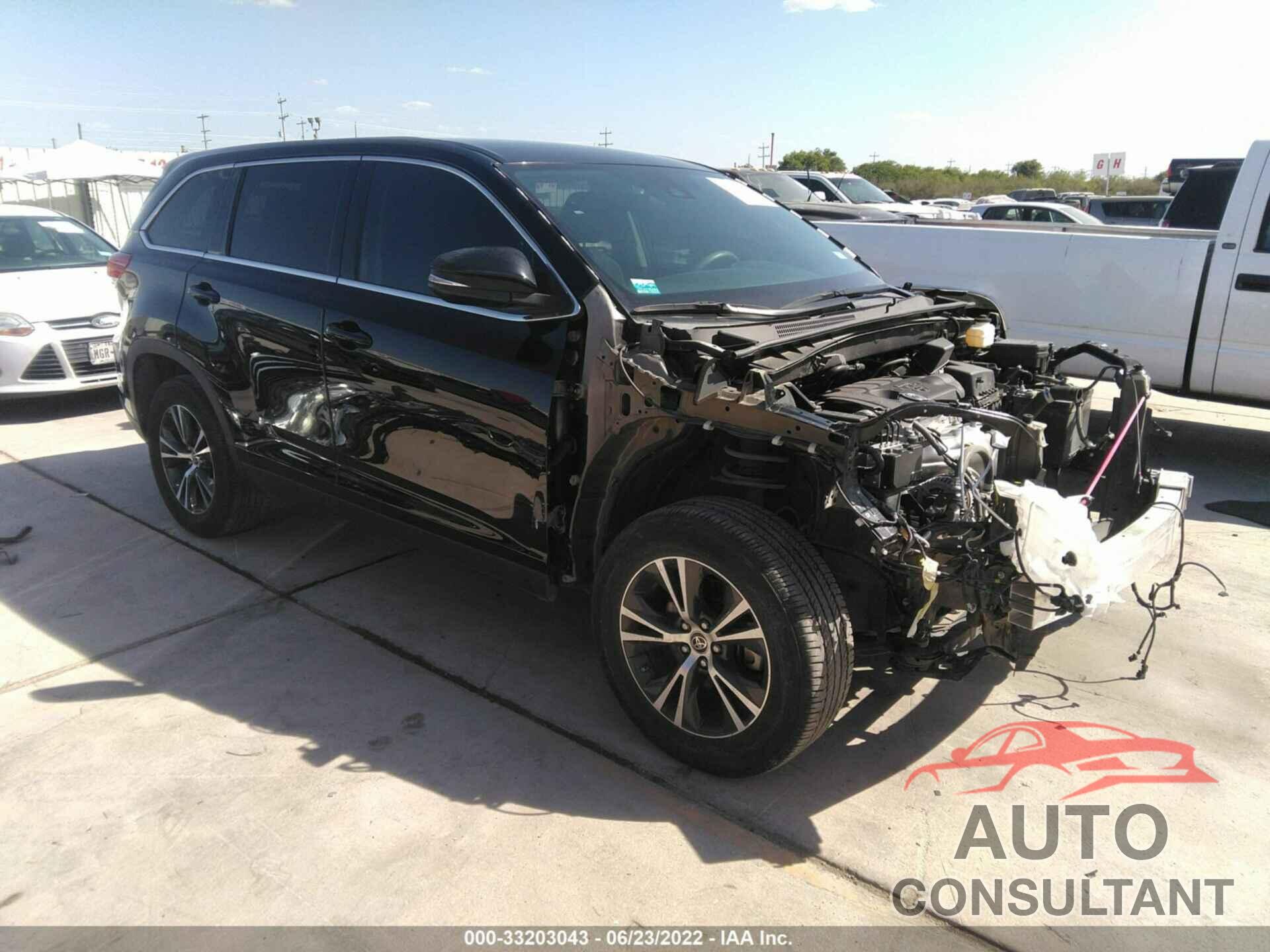 TOYOTA HIGHLANDER 2019 - 5TDZARFH2KS060643