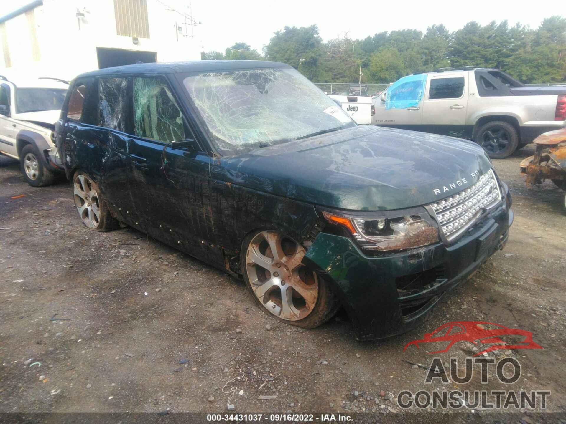 LAND ROVER RANGE ROVER 2017 - SALGS2FV2HA357279