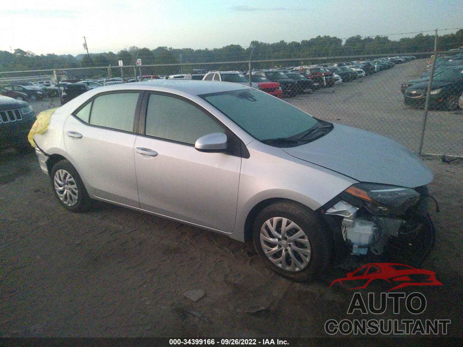 TOYOTA COROLLA 2019 - 2T1BURHE9KC187961