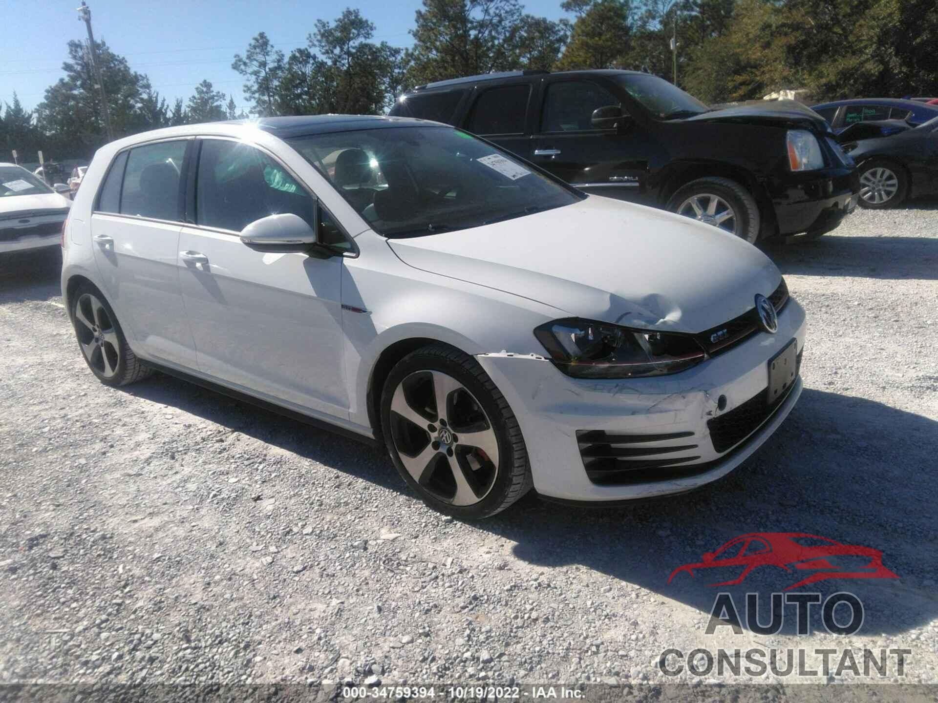 VOLKSWAGEN GOLF GTI 2016 - 3VW4T7AU5GM057723
