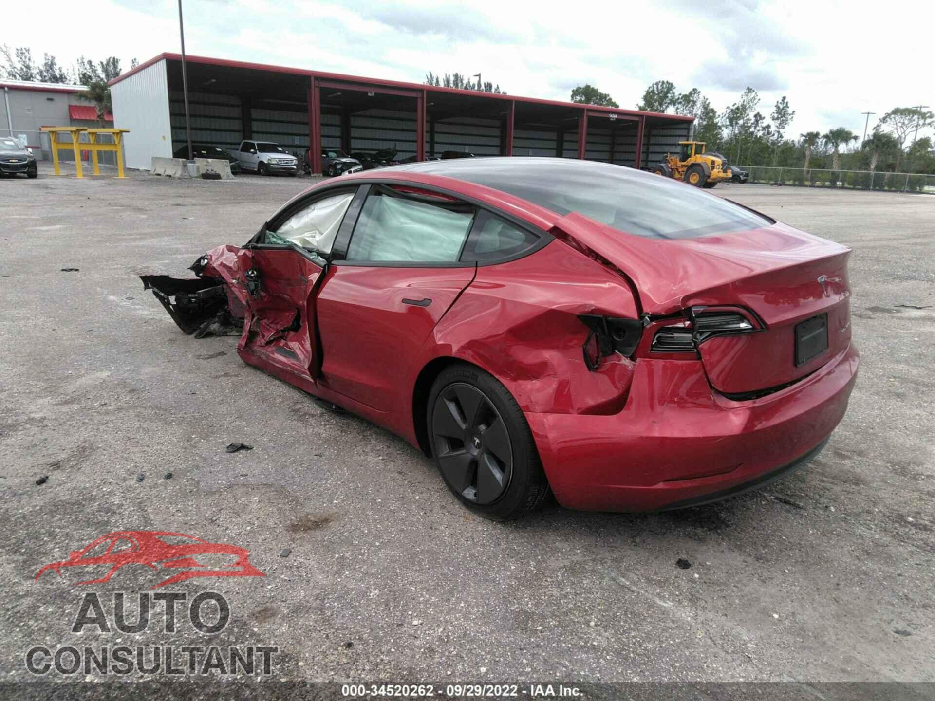 TESLA MODEL 3 2022 - 5YJ3E1EB0NF173850