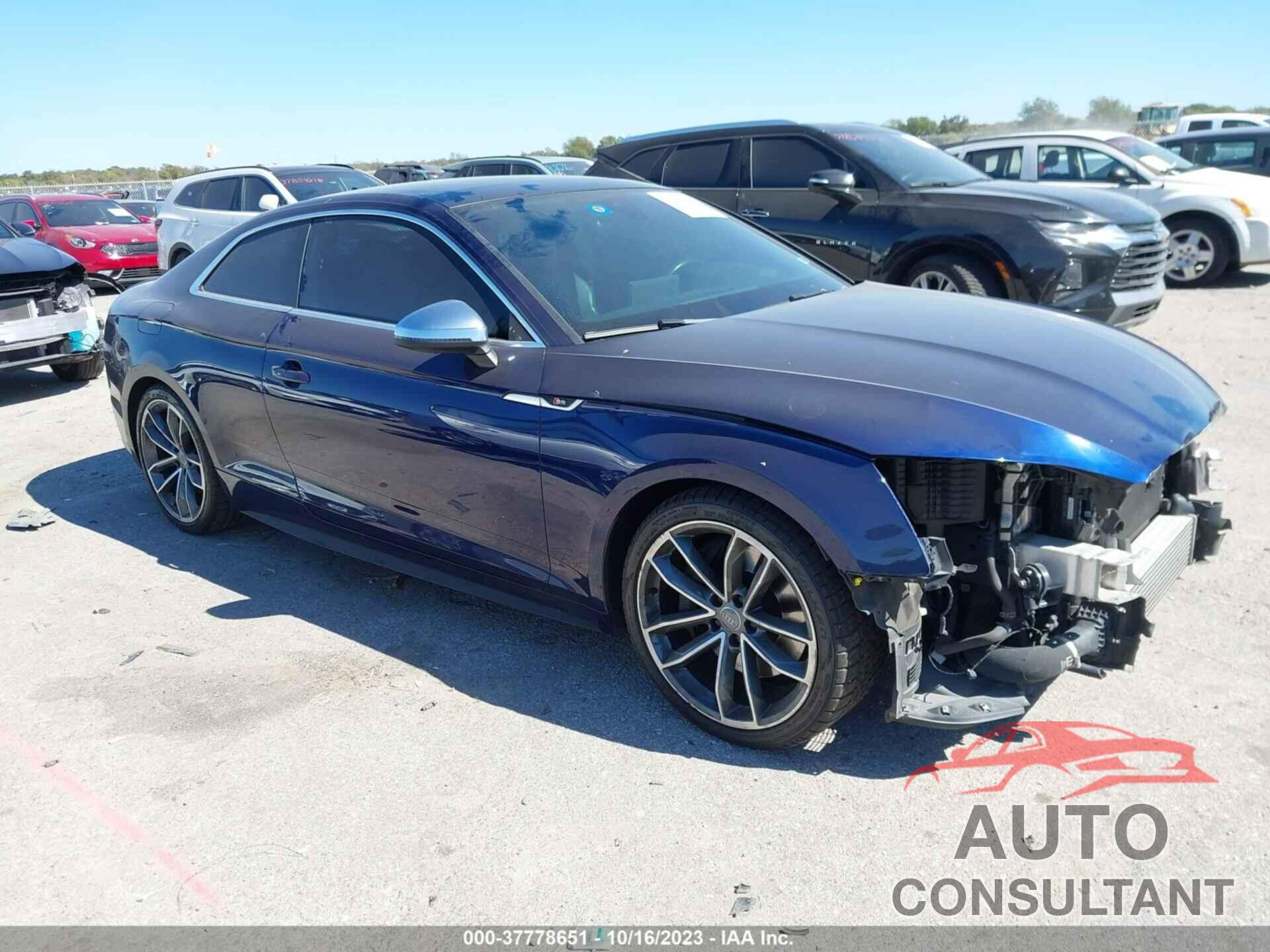 AUDI S5 COUPE 2018 - WAUR4AF59JA006702