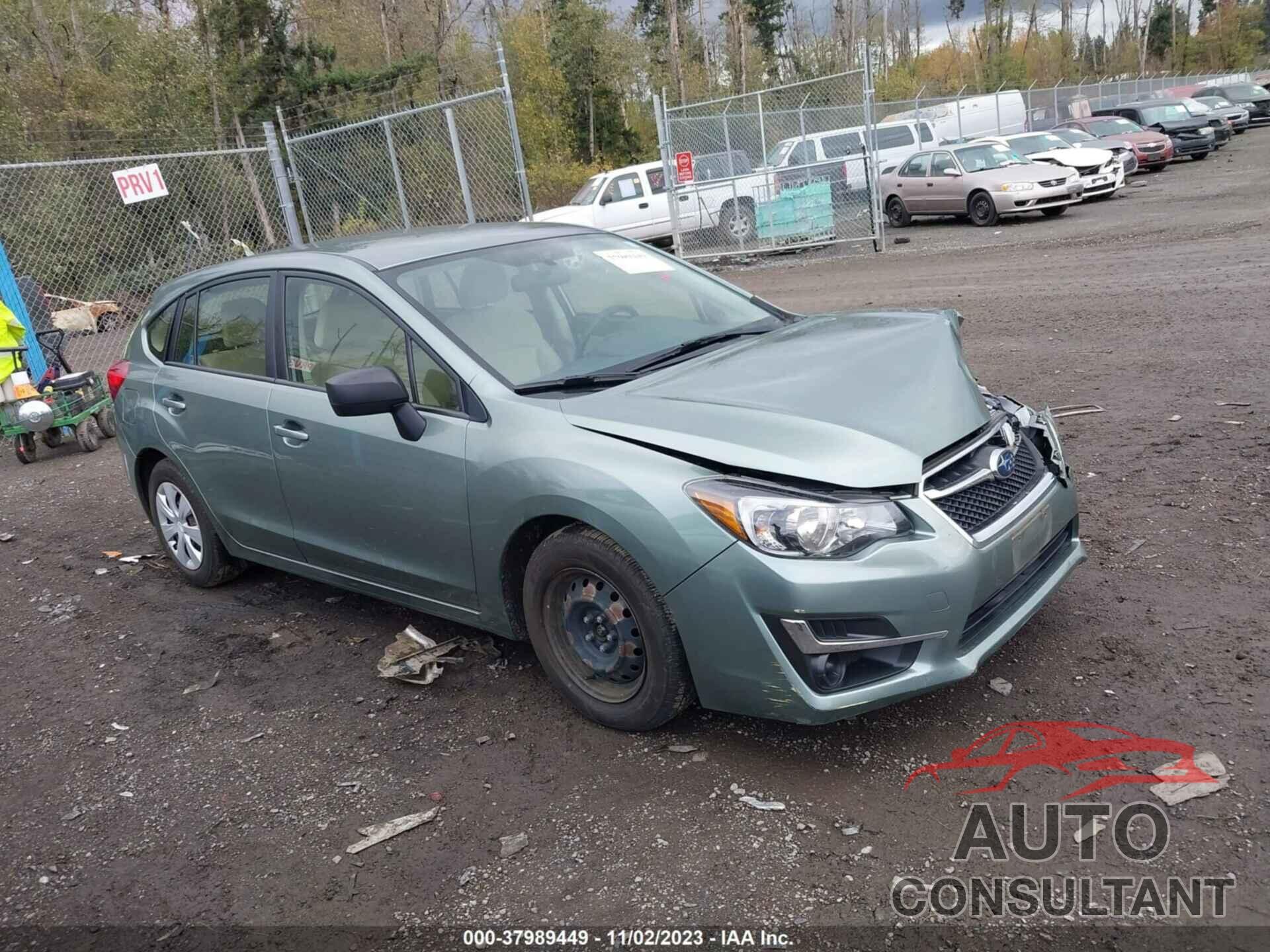 SUBARU IMPREZA 2016 - JF1GPAA64GG300912