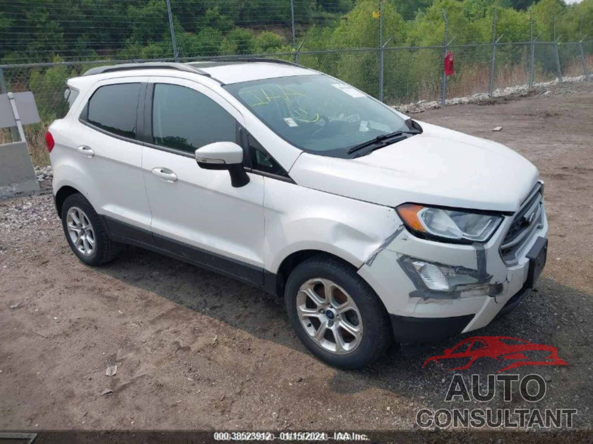 FORD ECOSPORT 2018 - MAJ3P1TE4JC217580