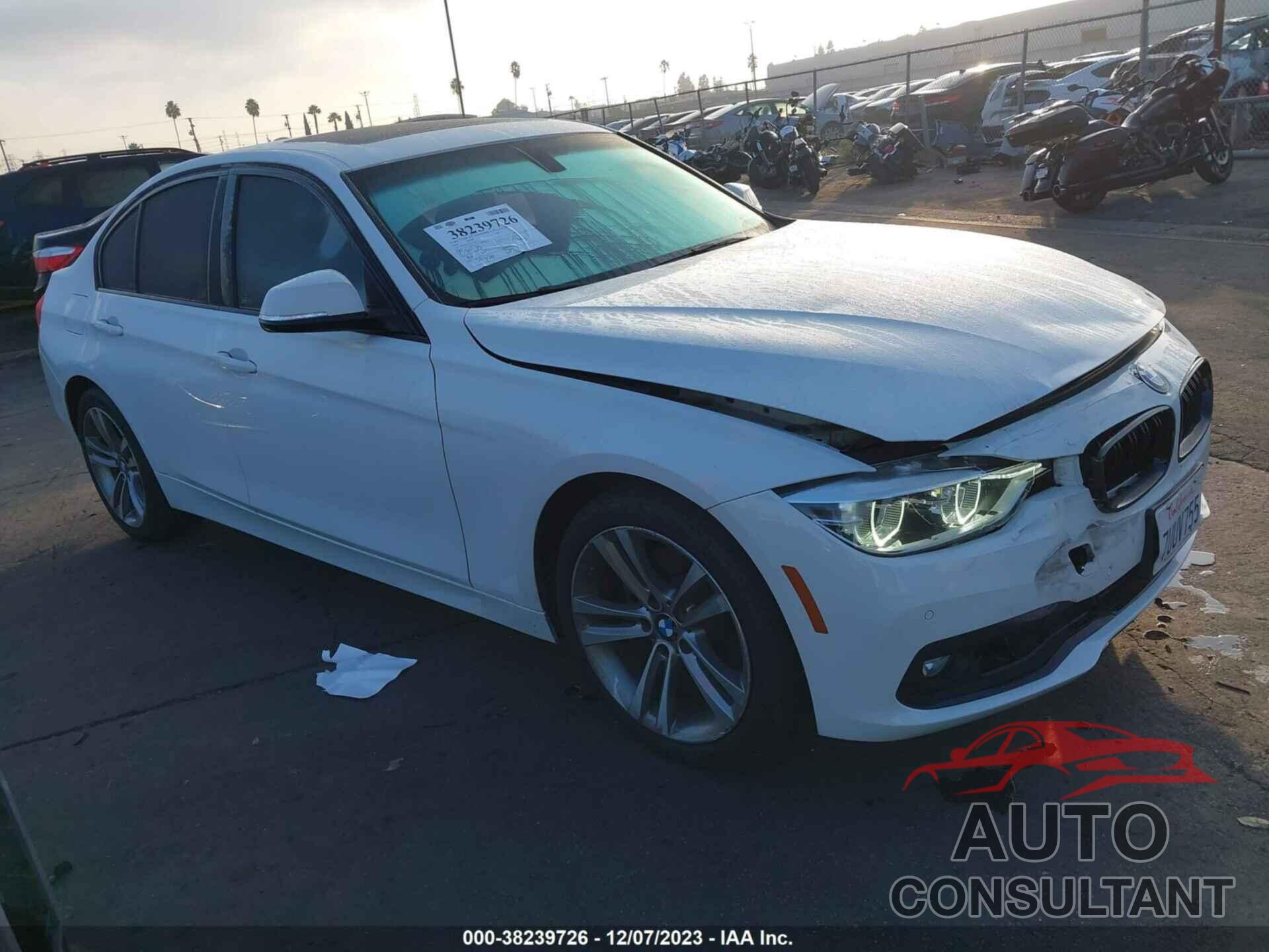 BMW 328I 2016 - WBA8E9G52GNU29225