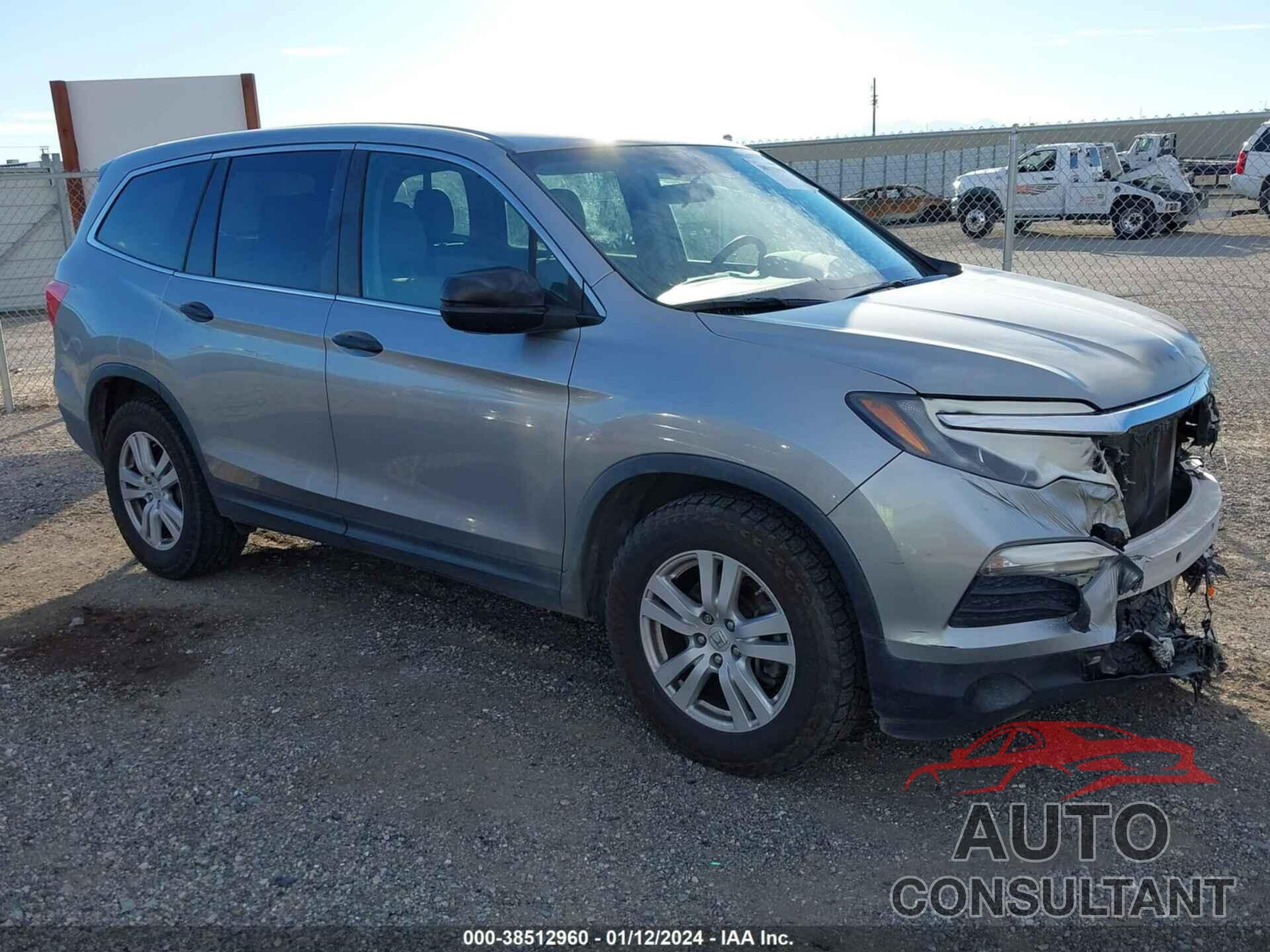 HONDA PILOT 2017 - 5FNYF6H1XHB053884