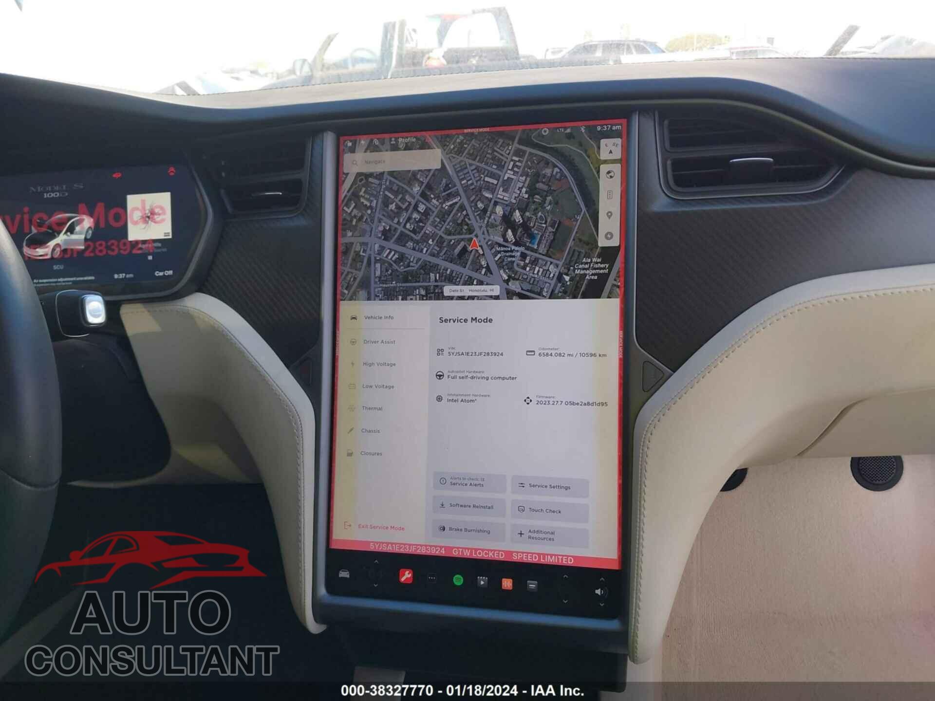 TESLA MODEL S 2018 - 5YJSA1E23JF283924