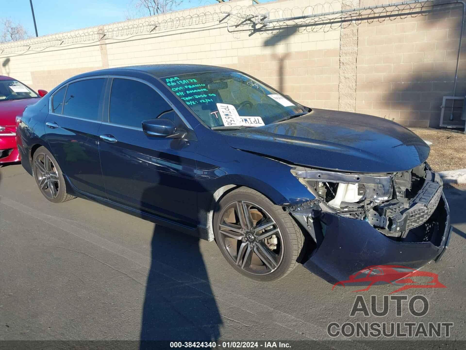 HONDA ACCORD 2016 - 1HGCR2F52GA079422