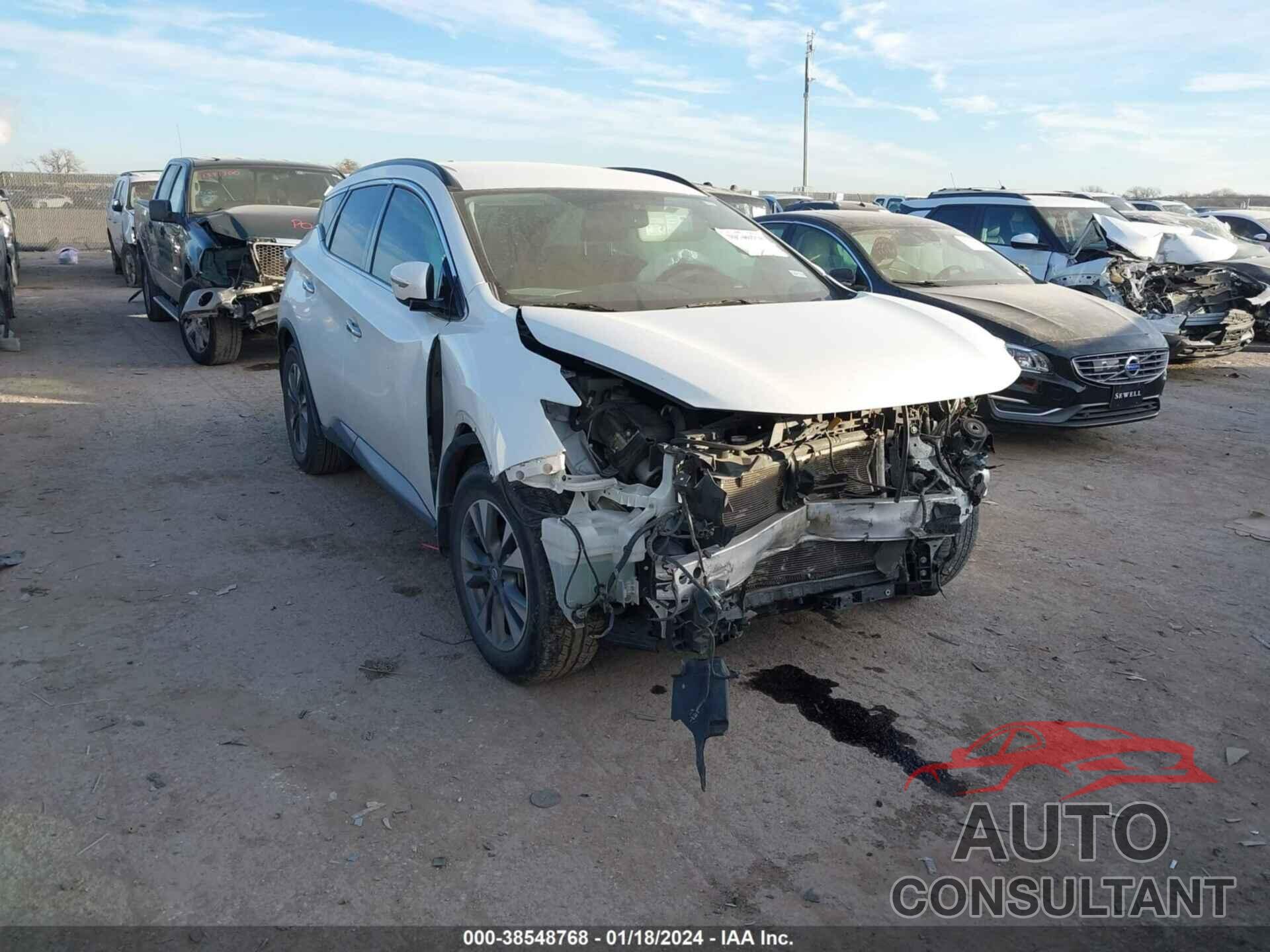 NISSAN MURANO 2018 - 5N1AZ2MG8JN185587