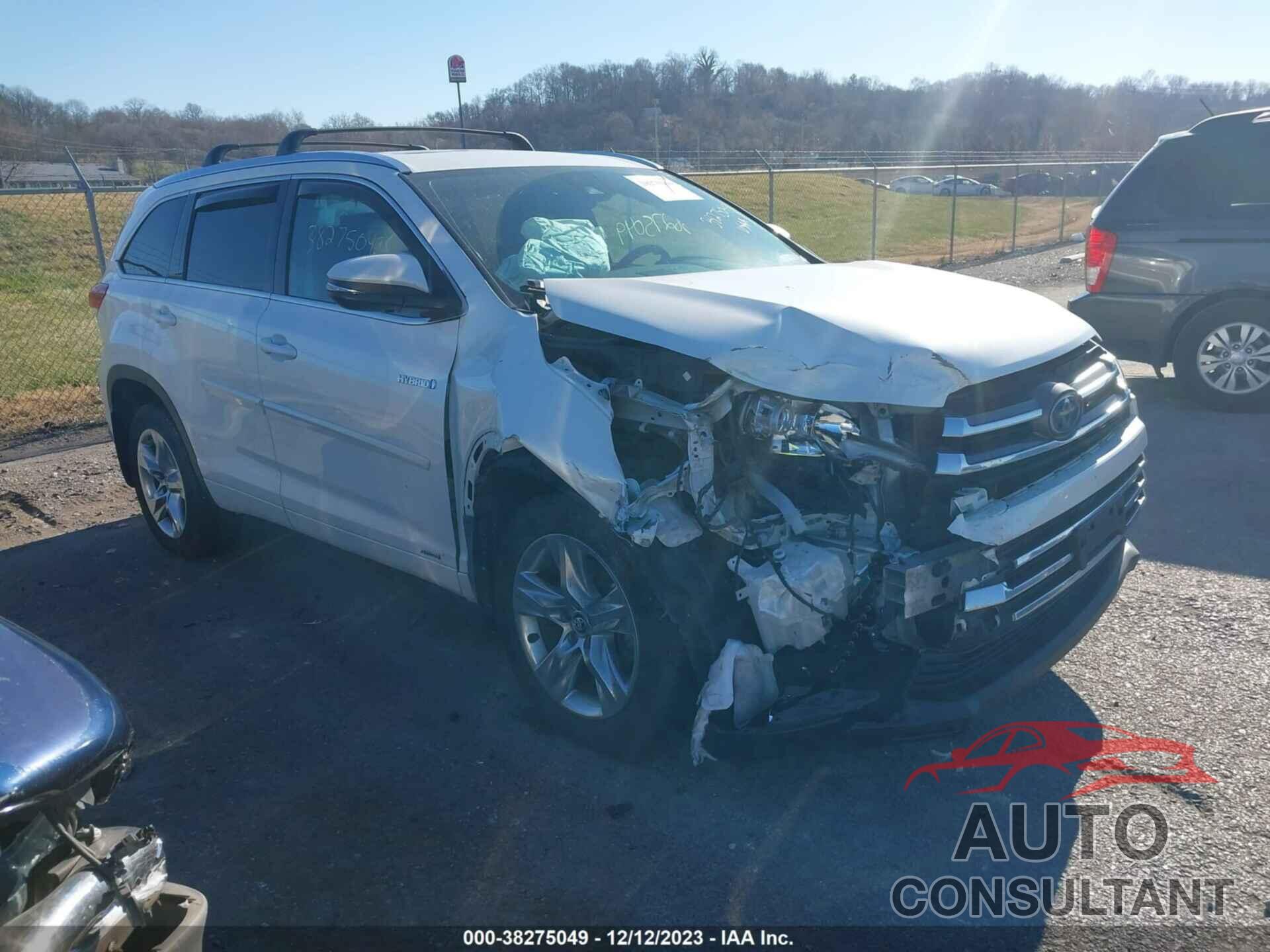 TOYOTA HIGHLANDER HYBRID 2019 - 5TDDGRFH5KS063674