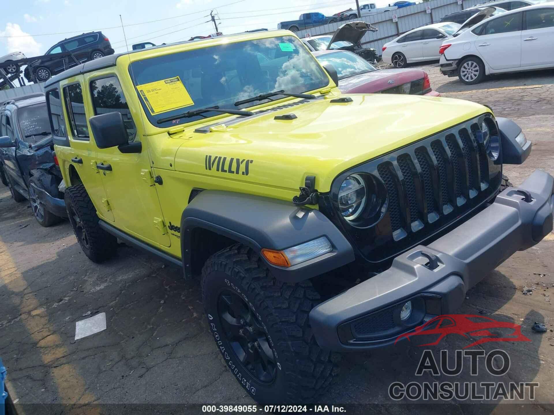 JEEP WRANGLER UNLIMITED 2022 - 1C4HJXDG1NW206805