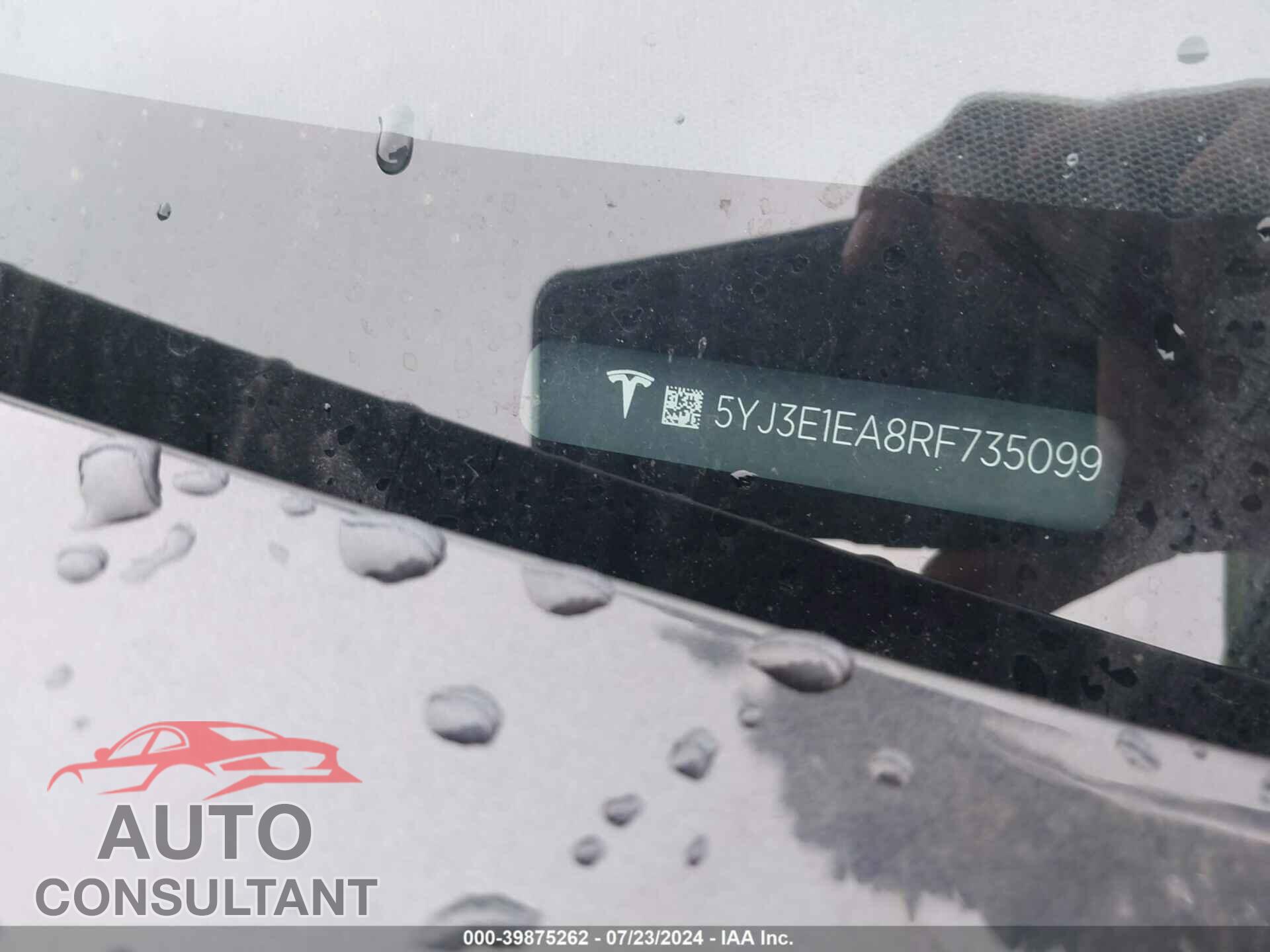 TESLA MODEL 3 2024 - 5YJ3E1EA8RF735099