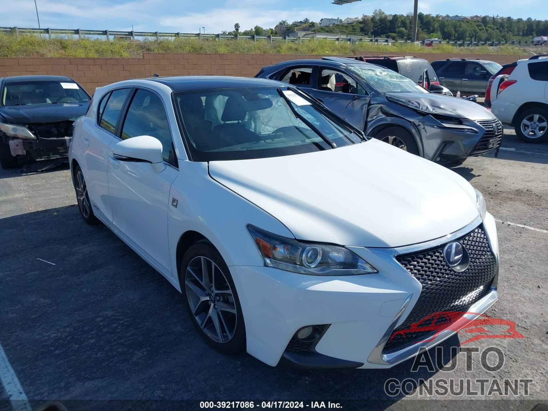 LEXUS CT 2017 - JTHKD5BH4H2292506