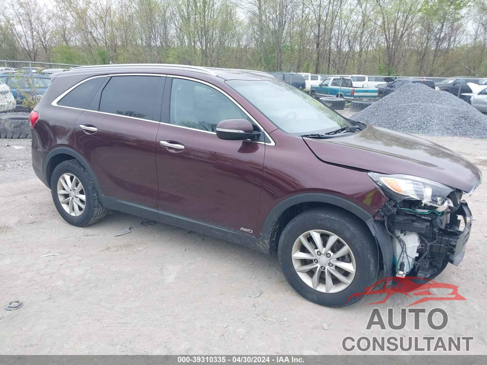 KIA SORENTO 2017 - 5XYPGDA39HG220009