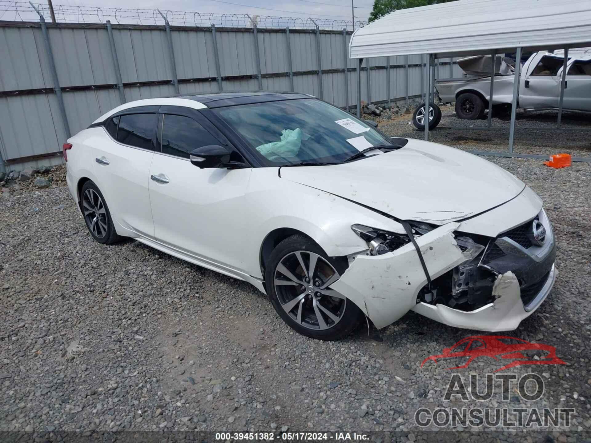 NISSAN MAXIMA 2017 - 1N4AA6AP2HC391488