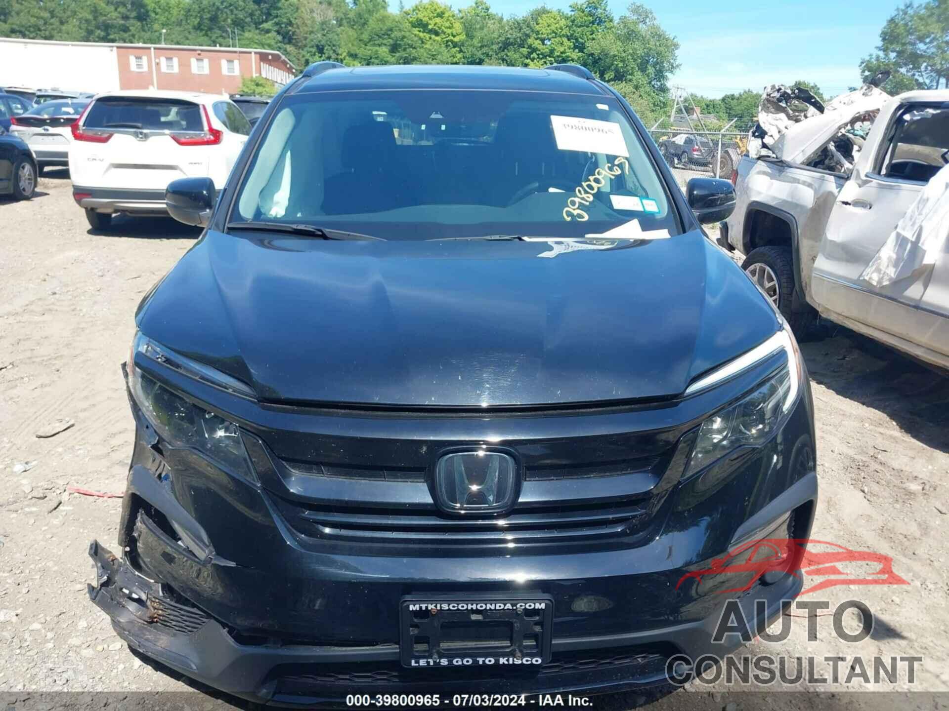 HONDA PILOT 2022 - 5FNYF6H22NB040969