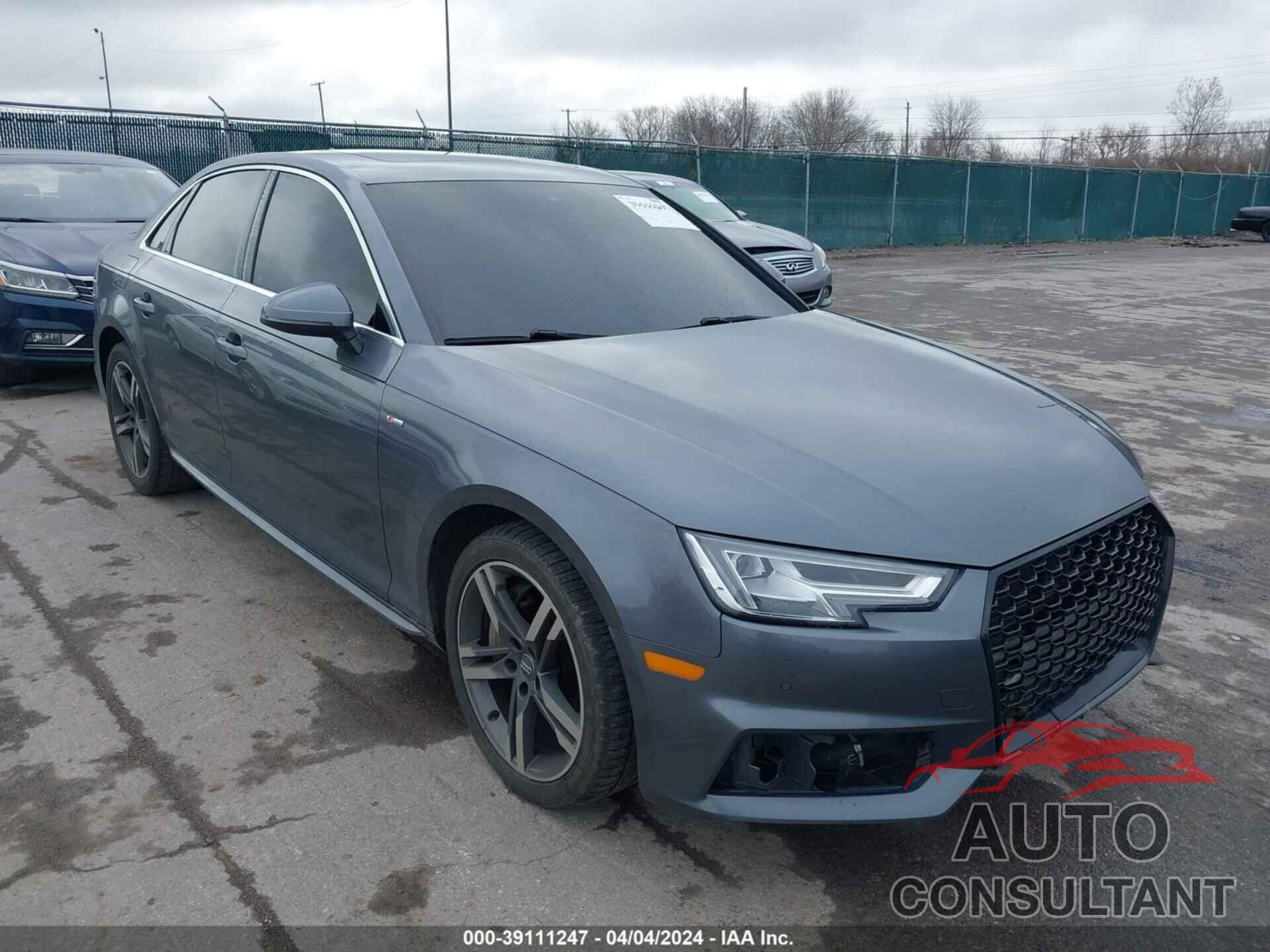 AUDI A4 2018 - WAUENAF47JA105070