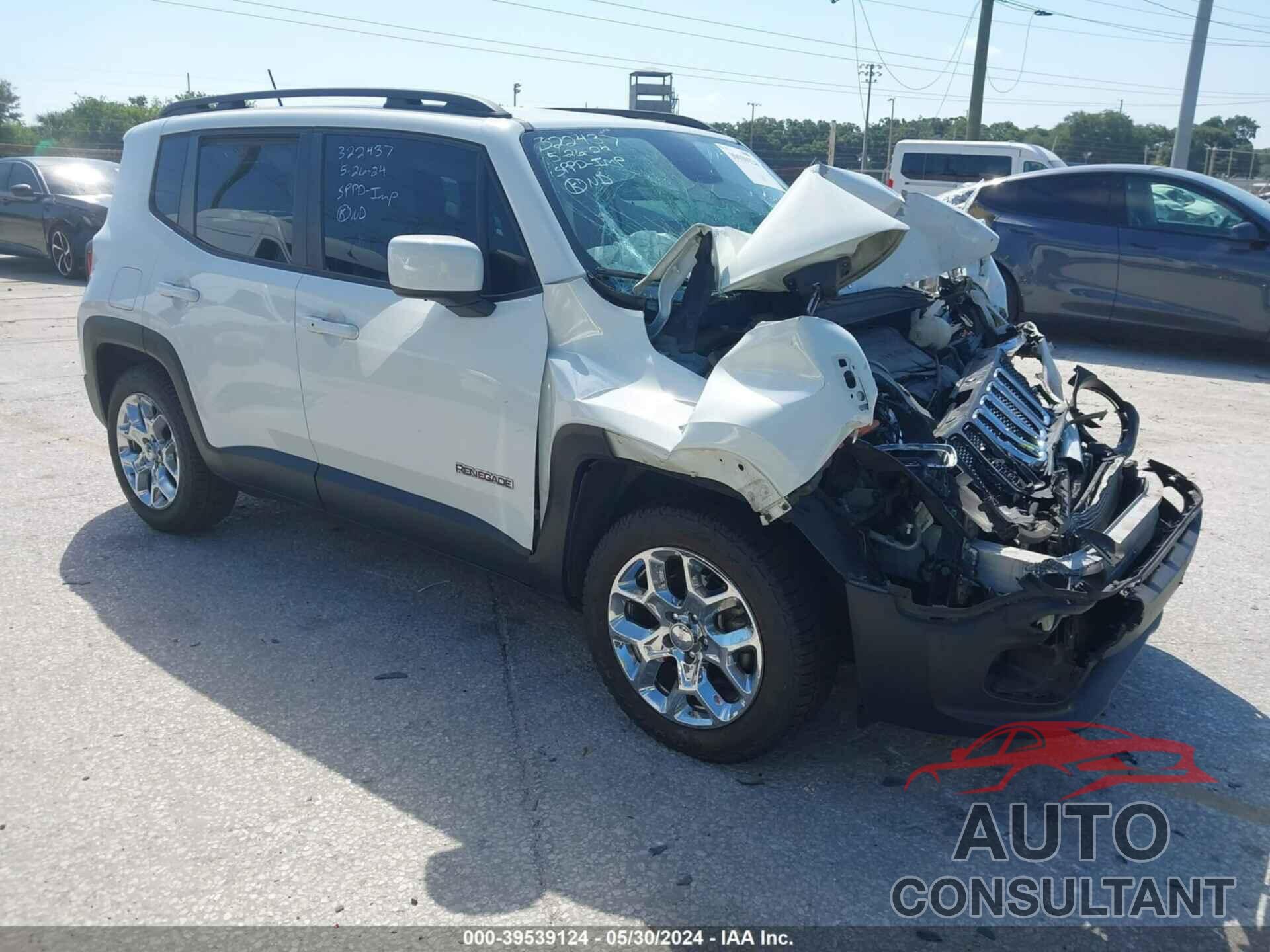 JEEP RENEGADE 2017 - ZACCJABB6HPE39238