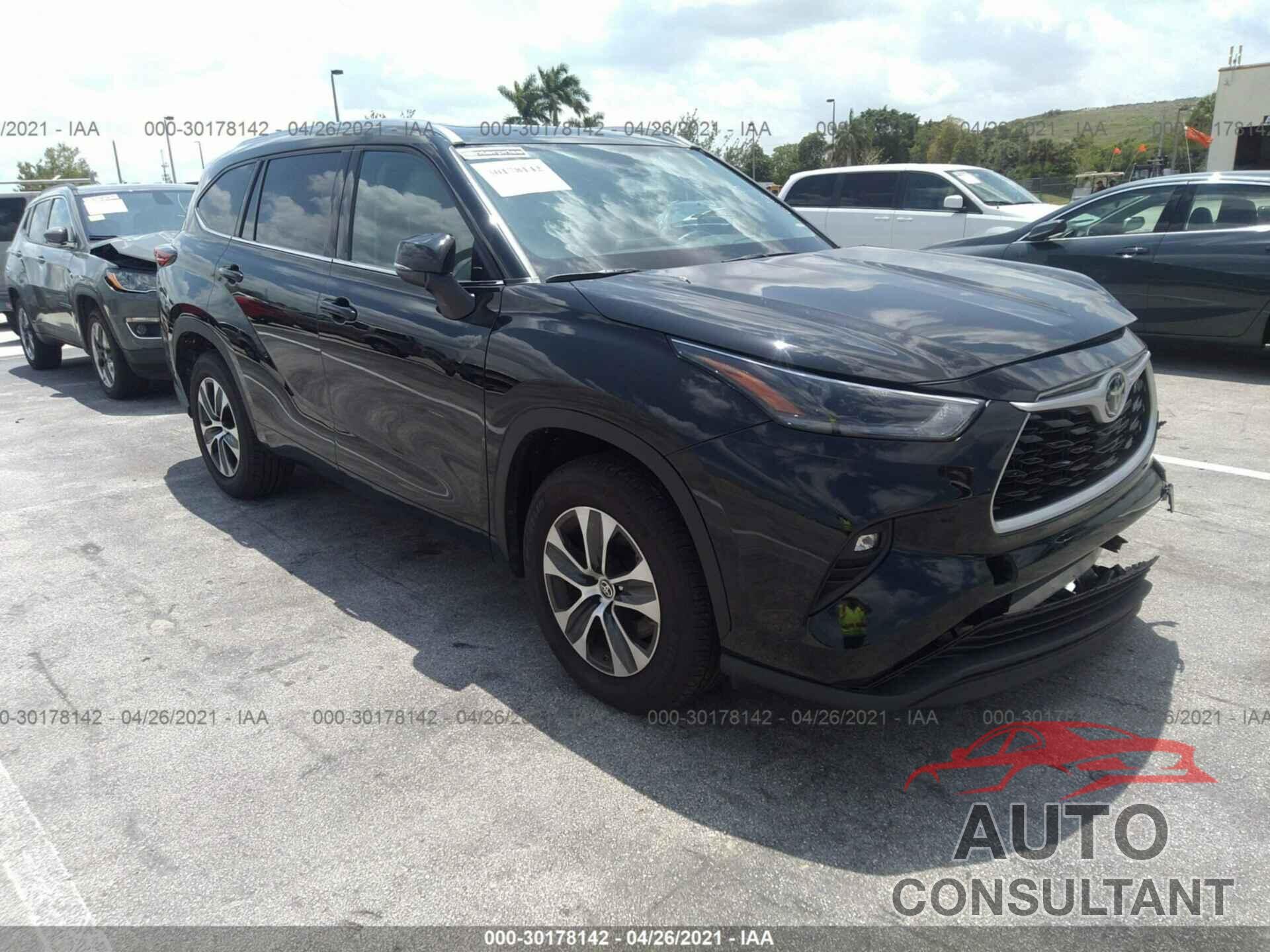 TOYOTA HIGHLANDER 2021 - 5TDGZRAH1MS516190