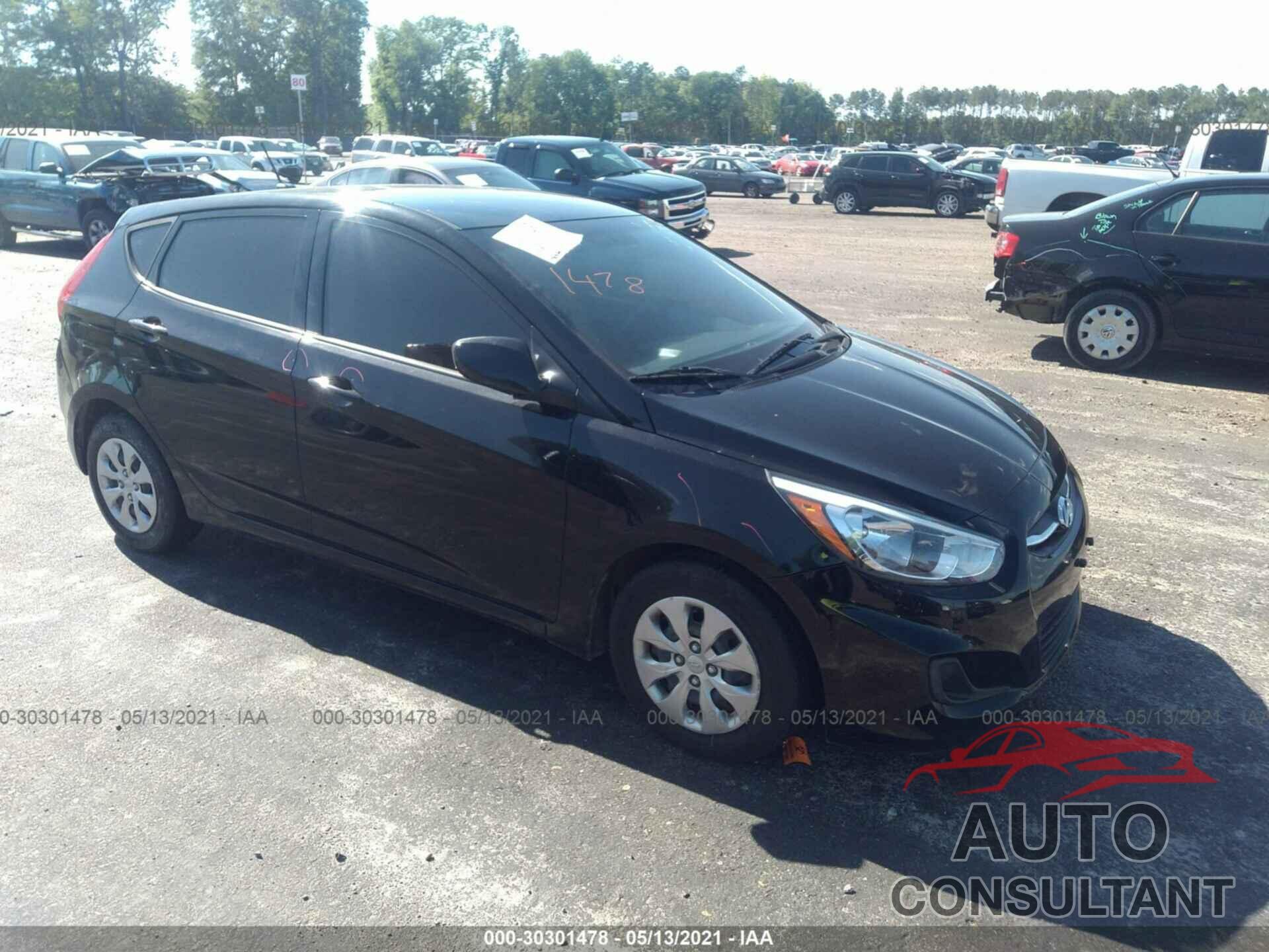 HYUNDAI ACCENT 2017 - KMHCT5AE8HU316516