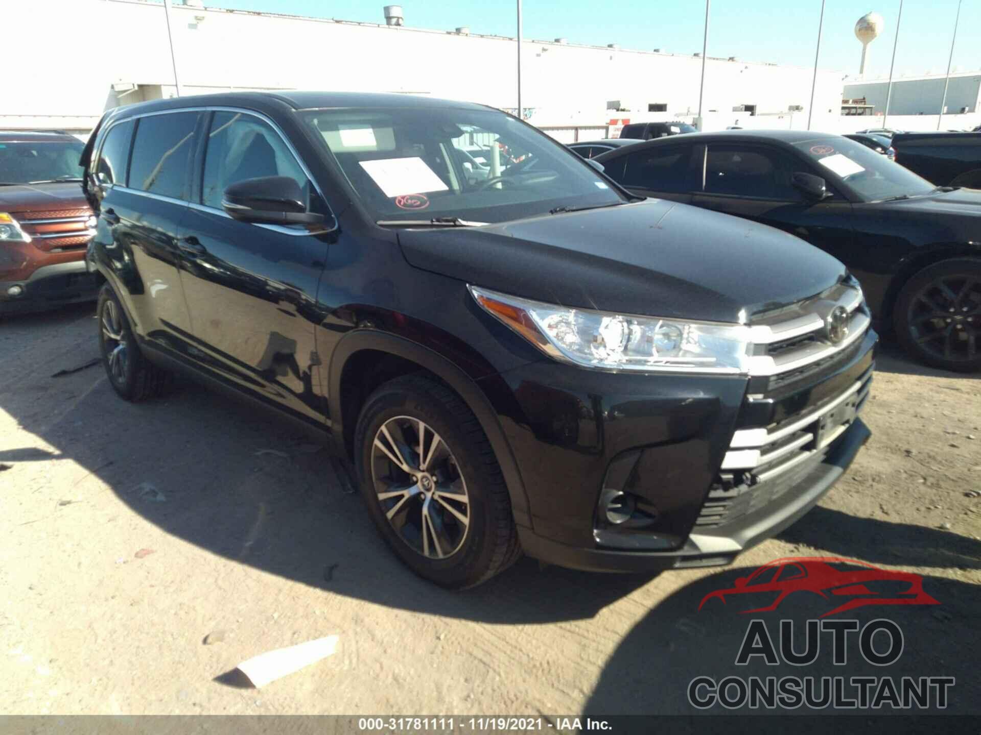 TOYOTA HIGHLANDER 2019 - 5TDZZRFH7KS292227