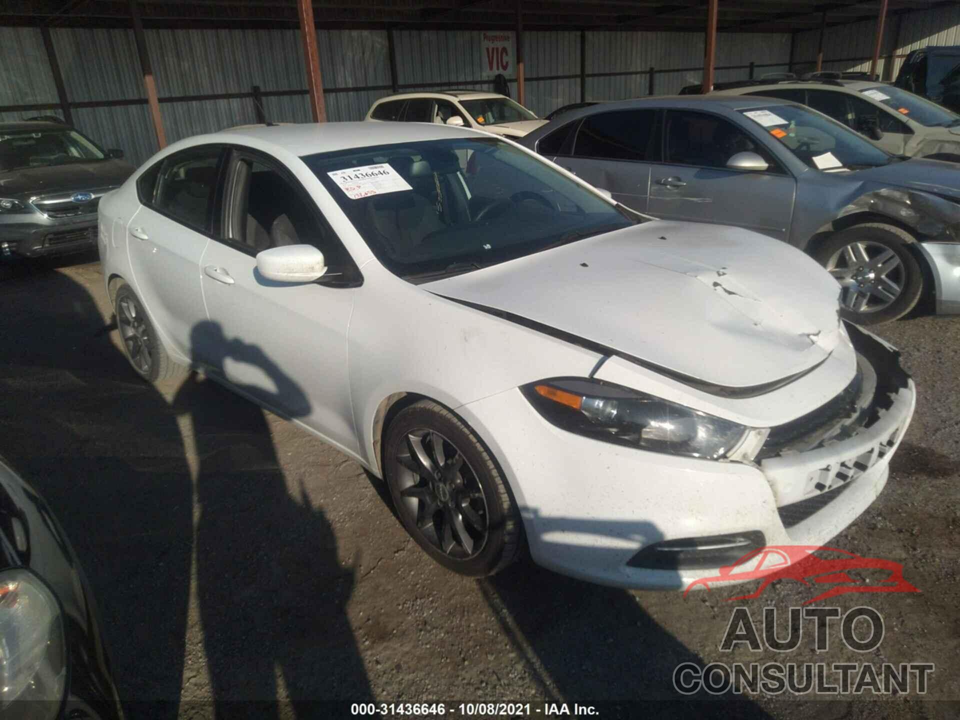 DODGE DART 2016 - 1C3CDFAAXGD767406