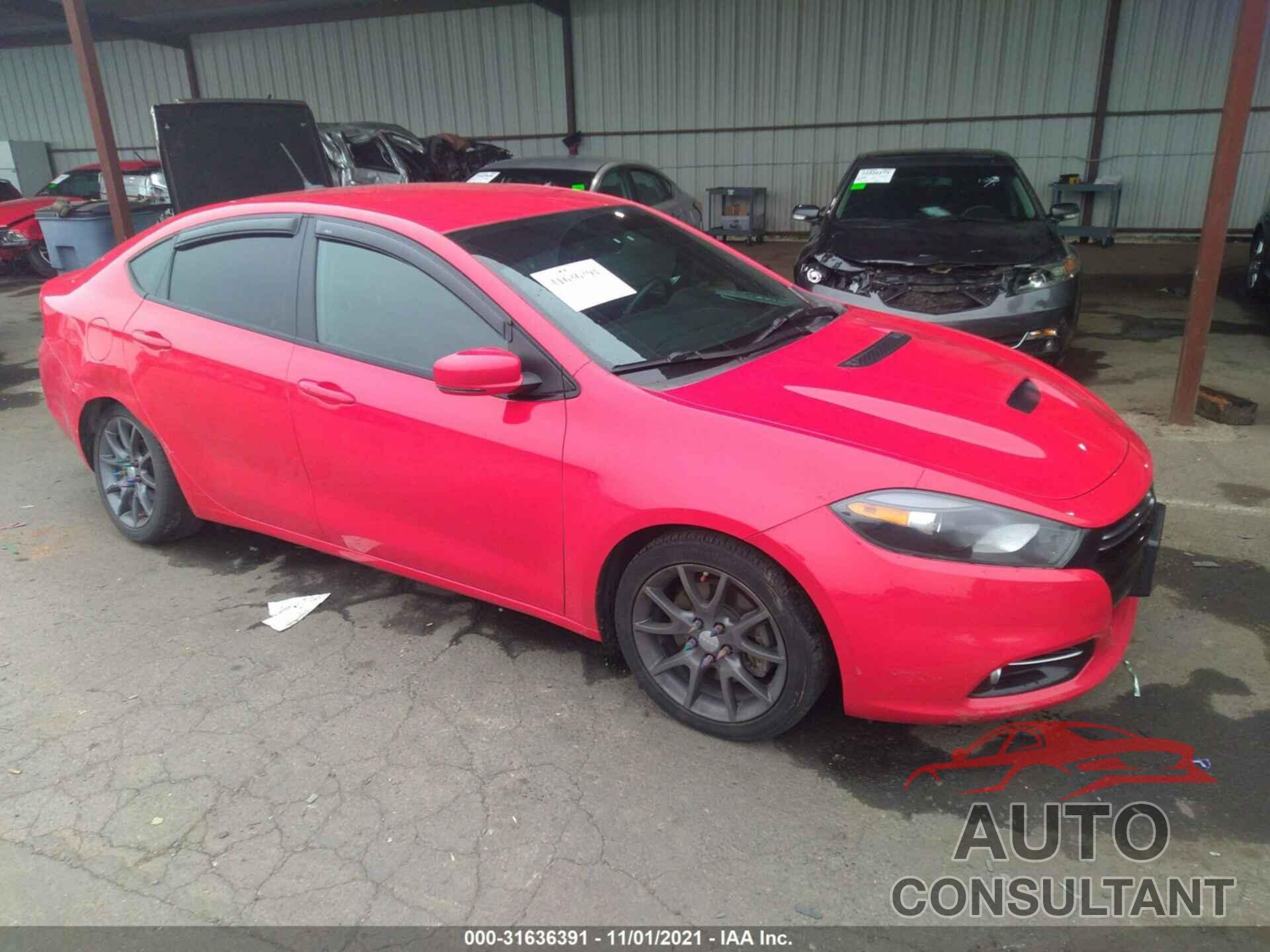 DODGE DART 2016 - 1C3CDFGBXGD816278