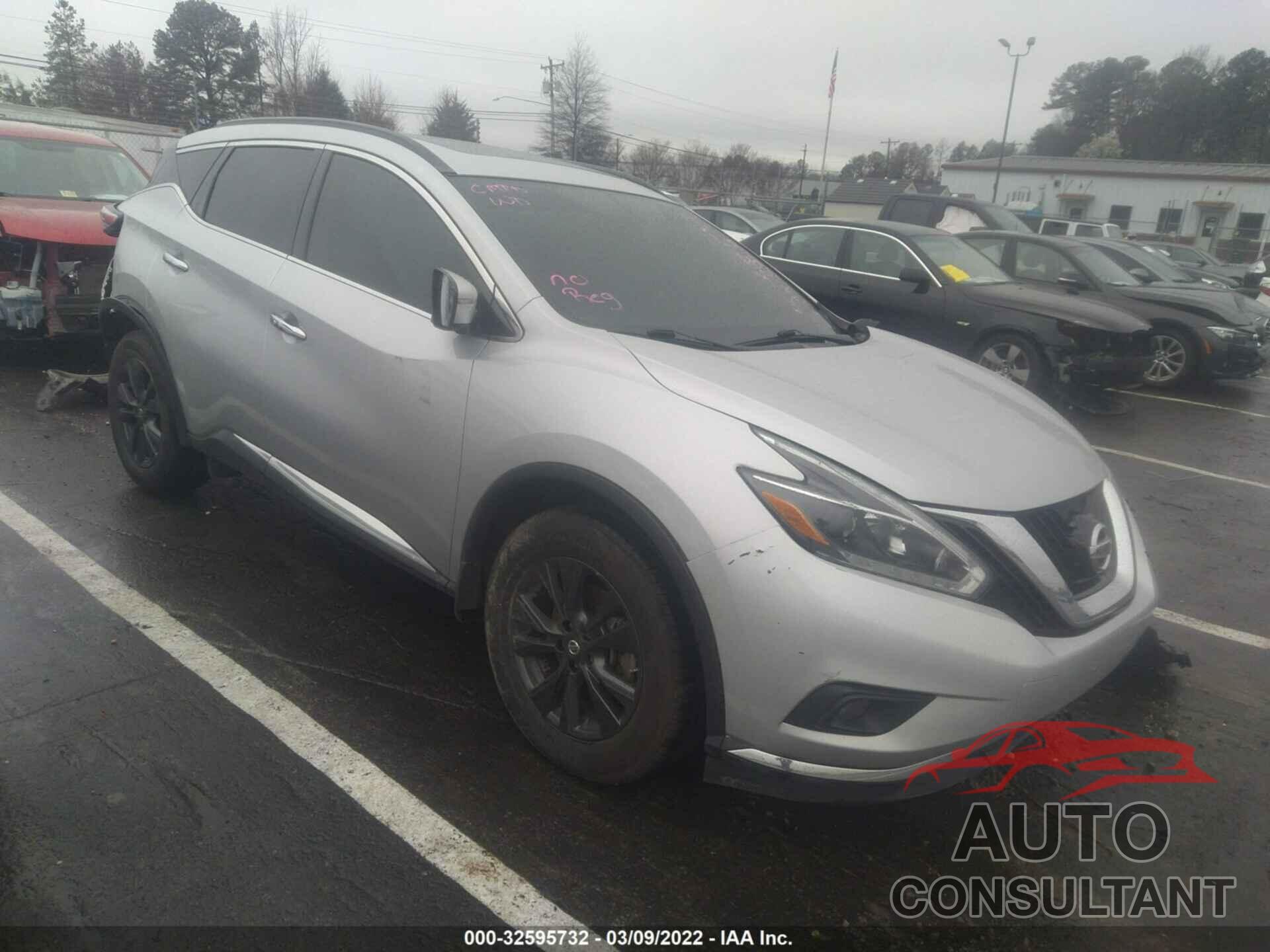 NISSAN MURANO 2018 - 5N1az2mg3jn151458