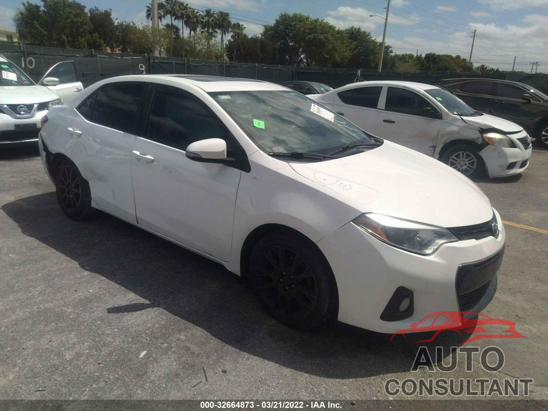 TOYOTA COROLLA 2016 - 2T1BURHEXGC587003