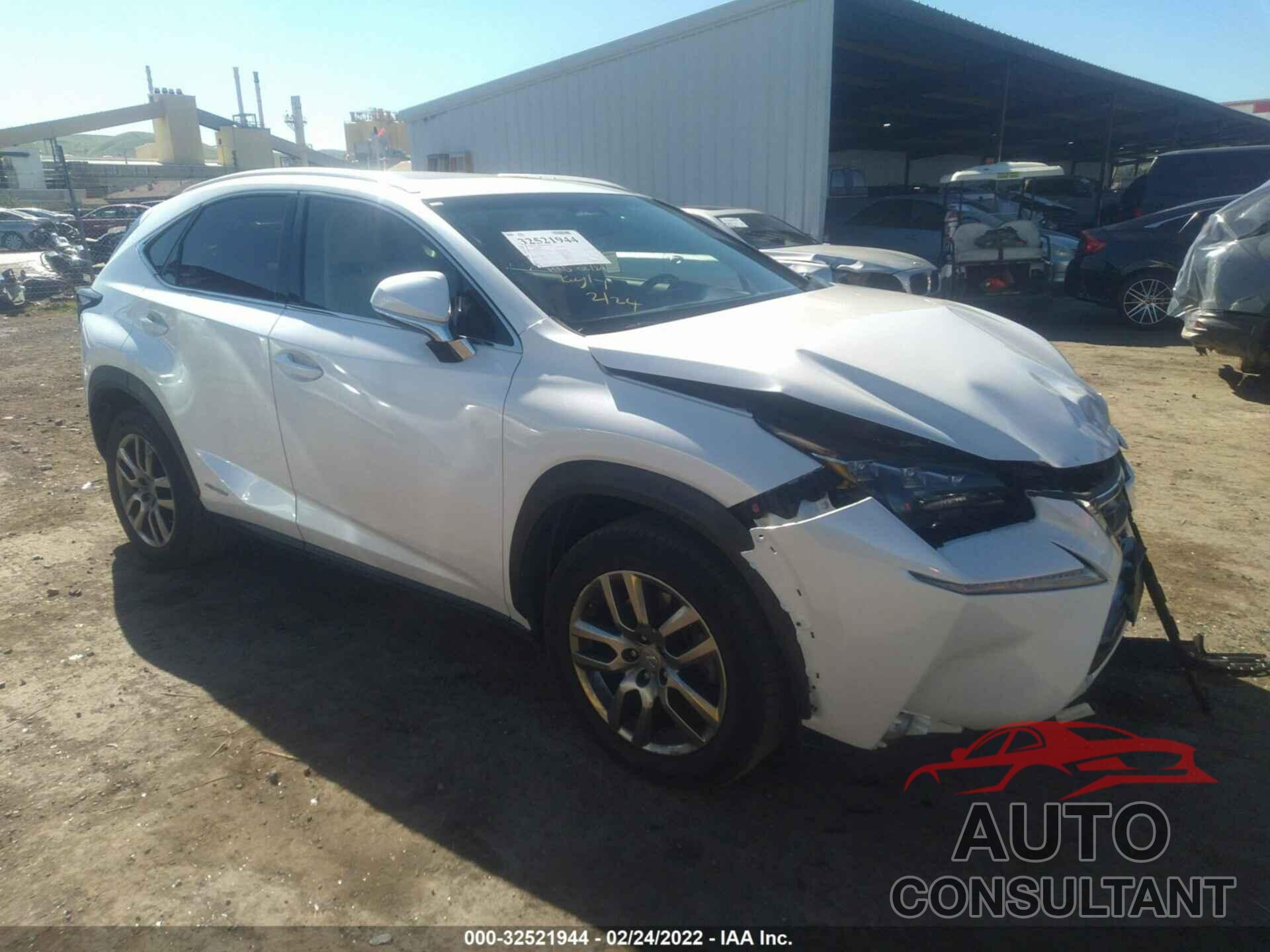 LEXUS NX 300H 2016 - JTJBJRBZ4G2032208