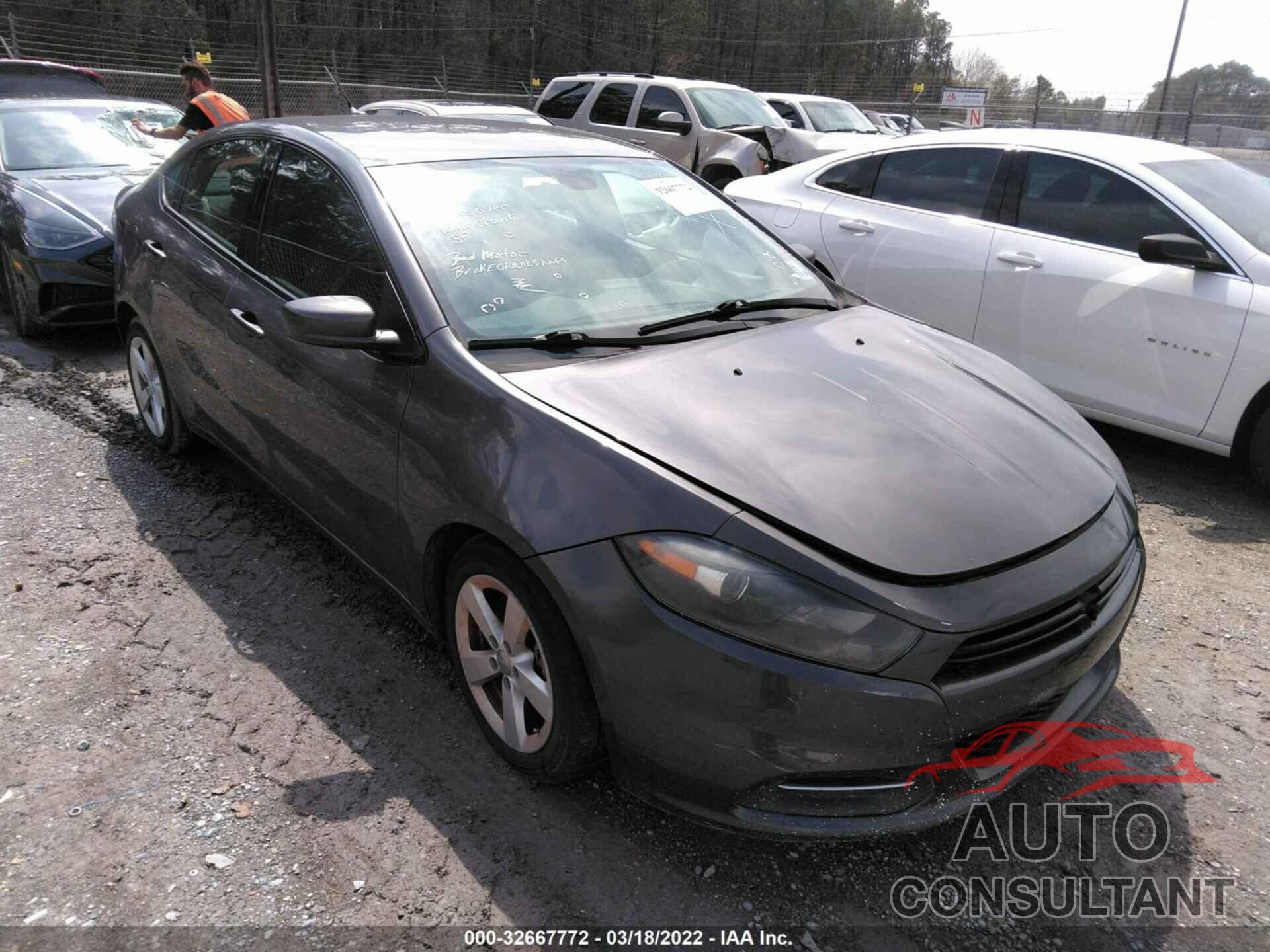 DODGE DART 2016 - 1C3CDFBB3GD605592