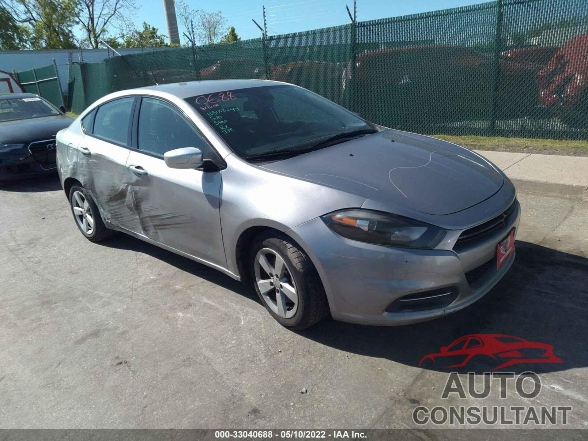 DODGE DART 2016 - 1C3CDFBA9GD623263