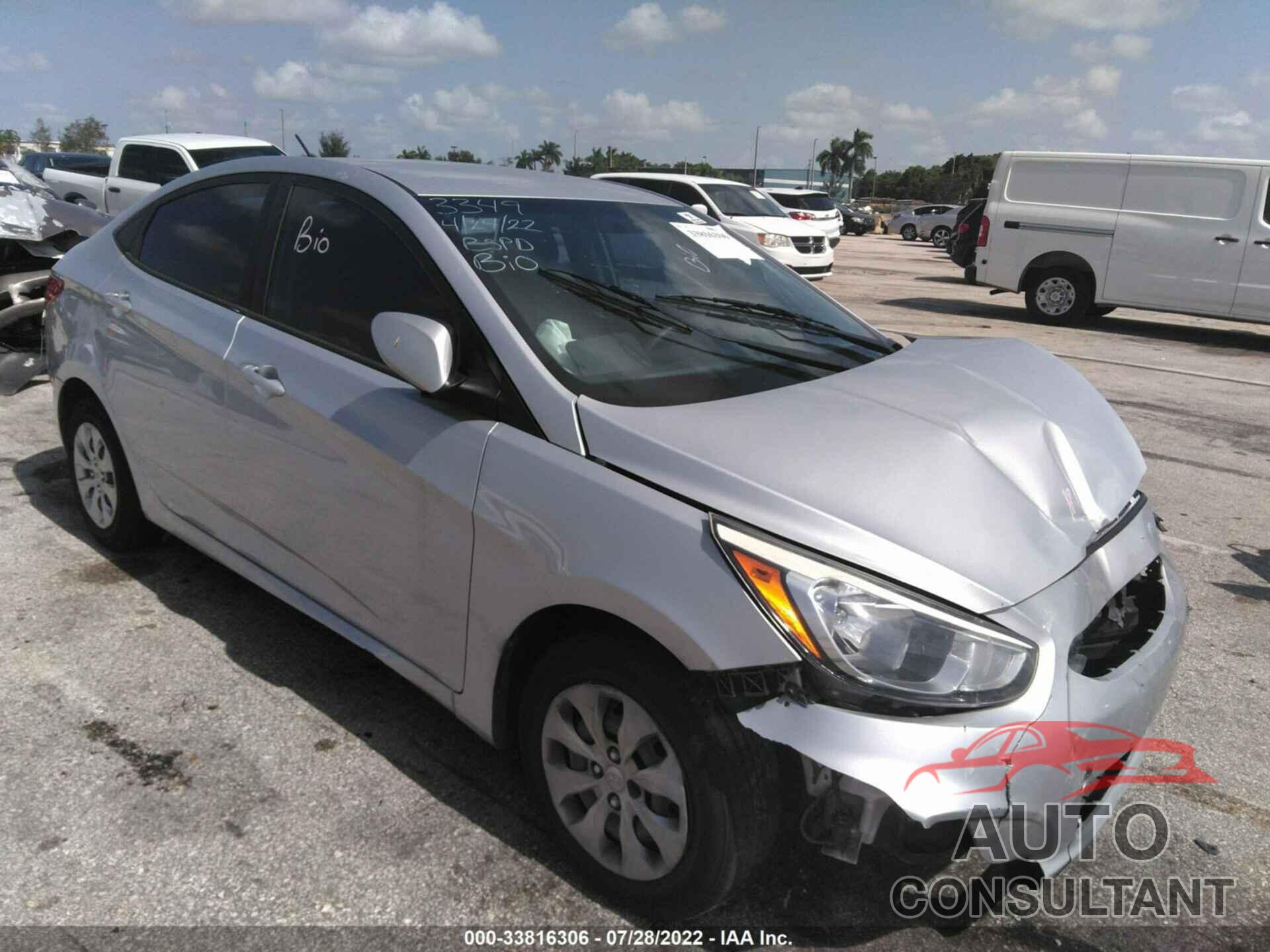 HYUNDAI ACCENT 2016 - KMHCT4AE7GU043349