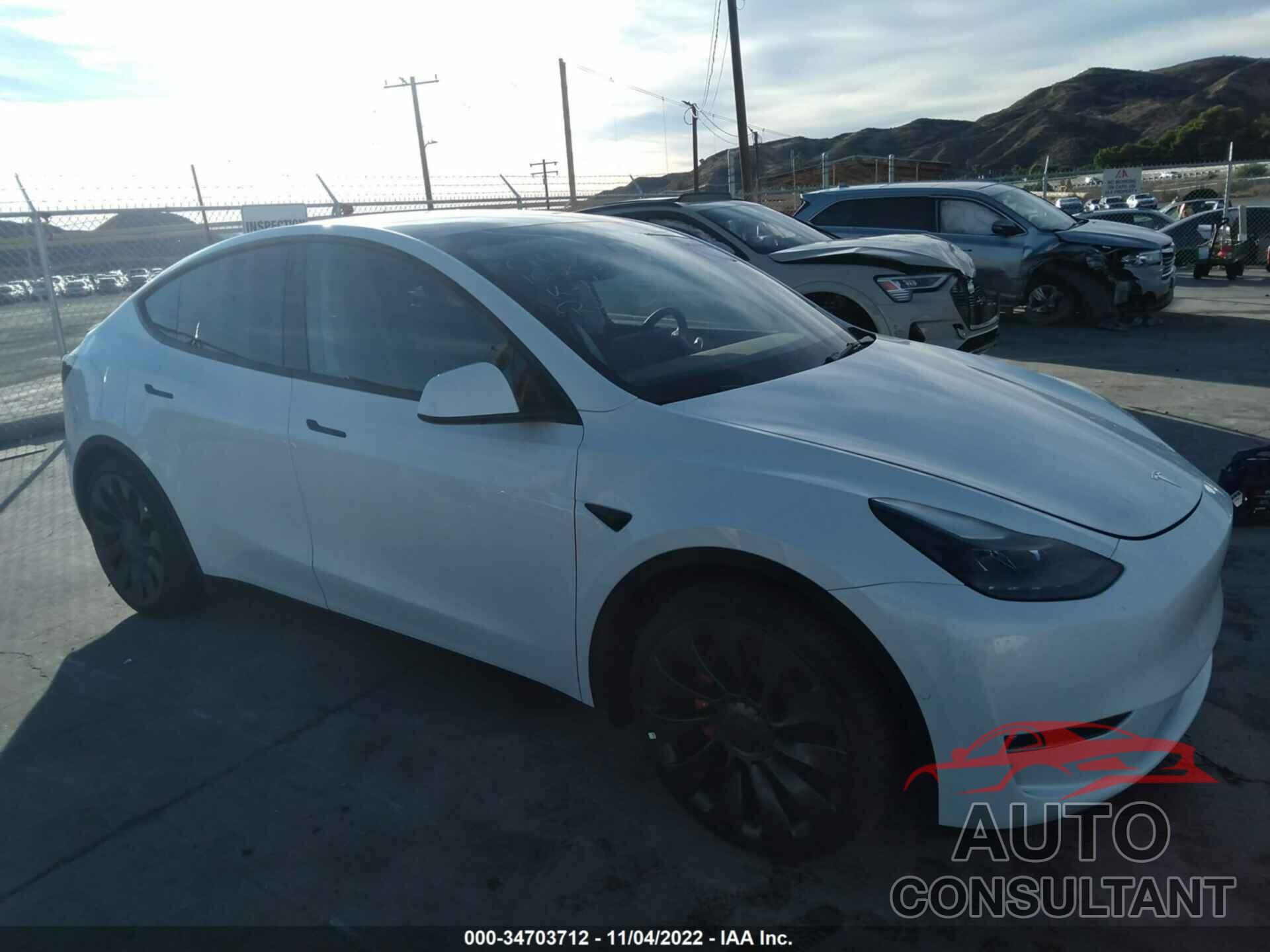TESLA MODEL Y 2022 - 7SAYGDEFXNF537327