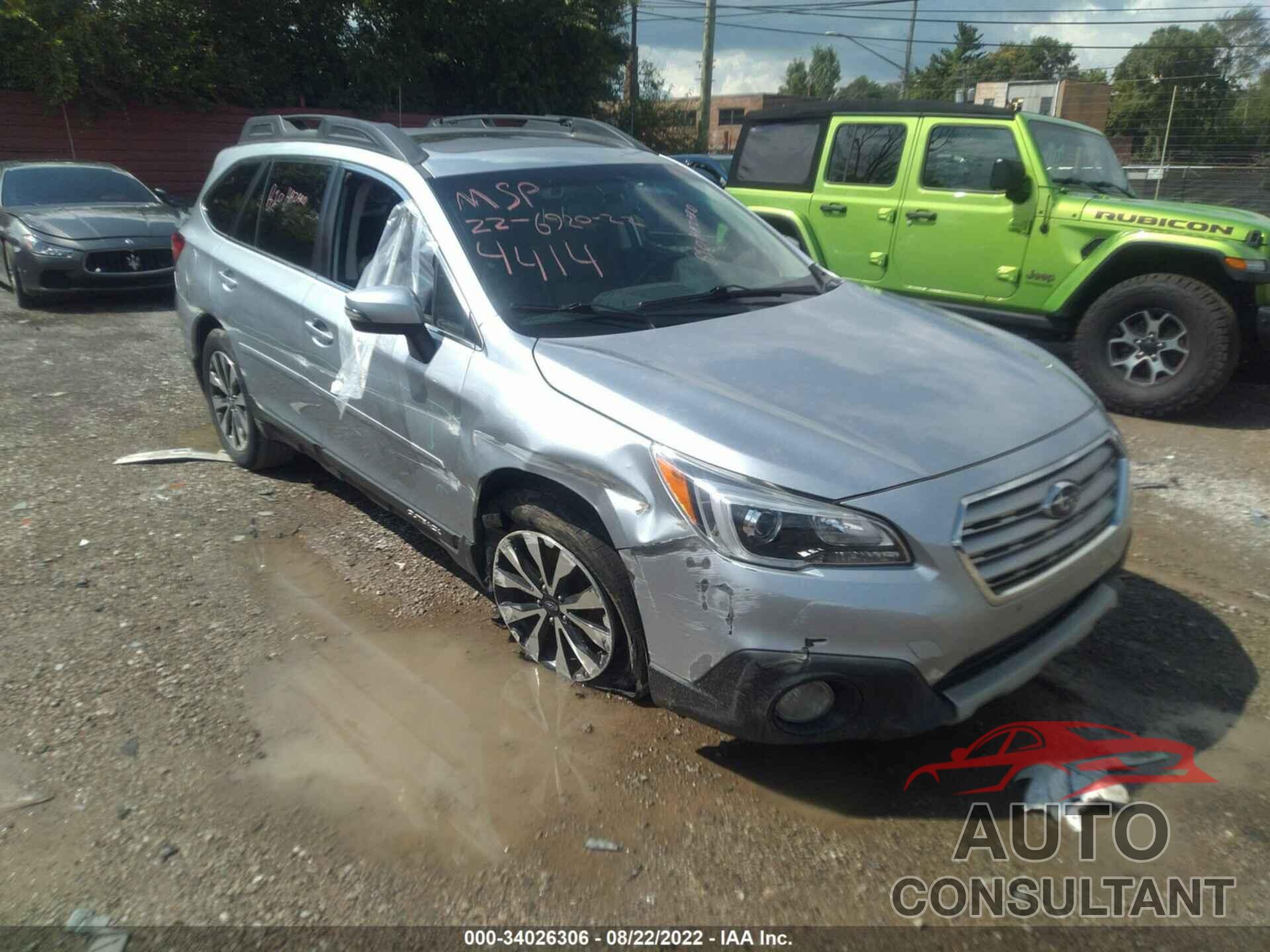 SUBARU OUTBACK 2016 - 4S4BSBNC4G3254414