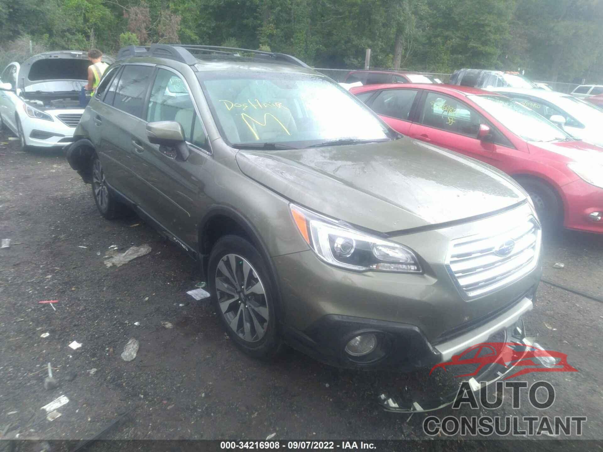 SUBARU OUTBACK 2016 - 4S4BSANC2G3350178