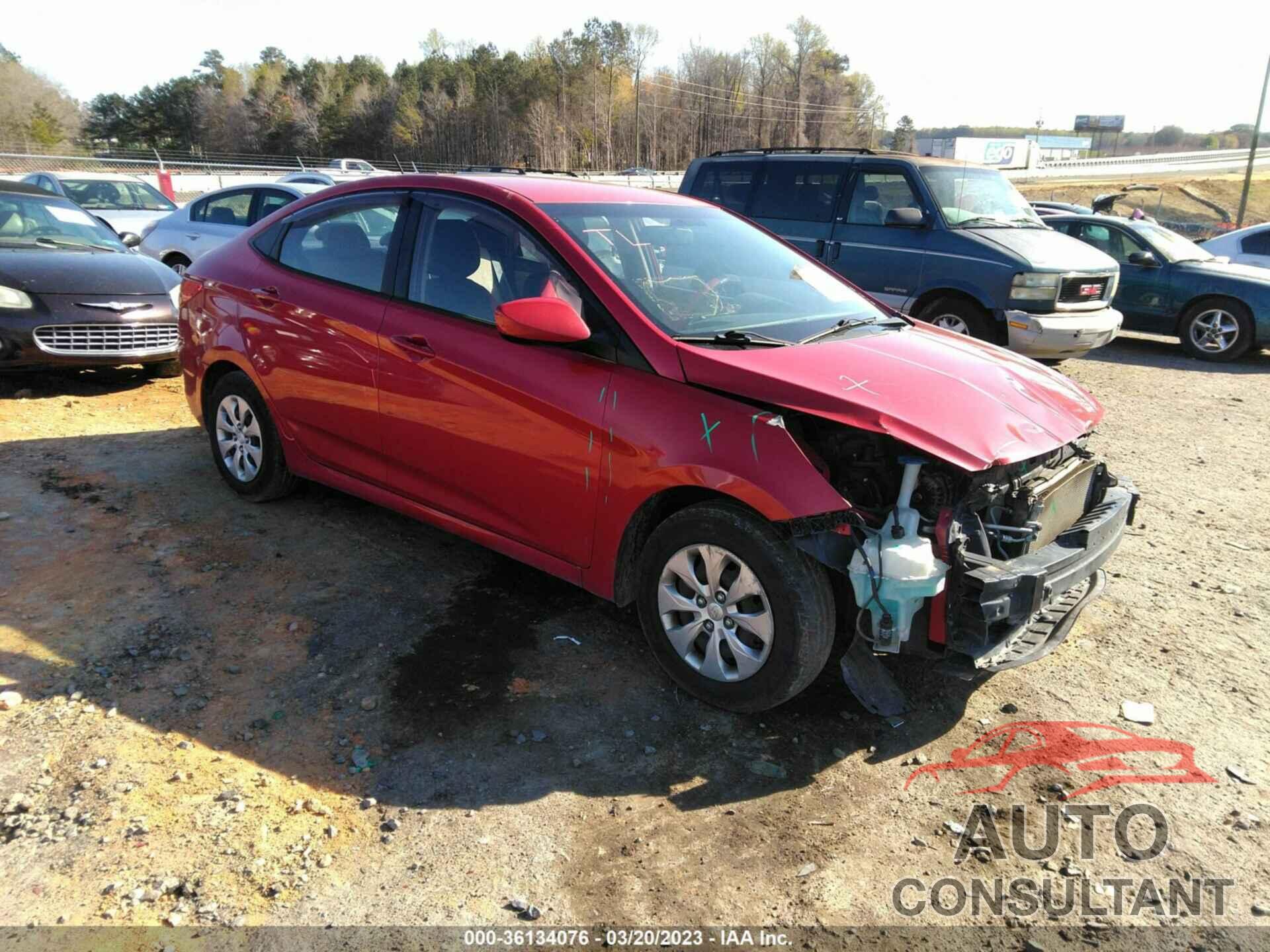 HYUNDAI ACCENT 2016 - KMHCT4AEXGU110025