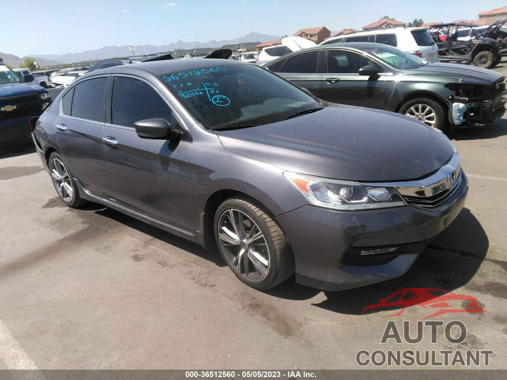 HONDA ACCORD SEDAN 2016 - 1HGCR2F5XGA149409