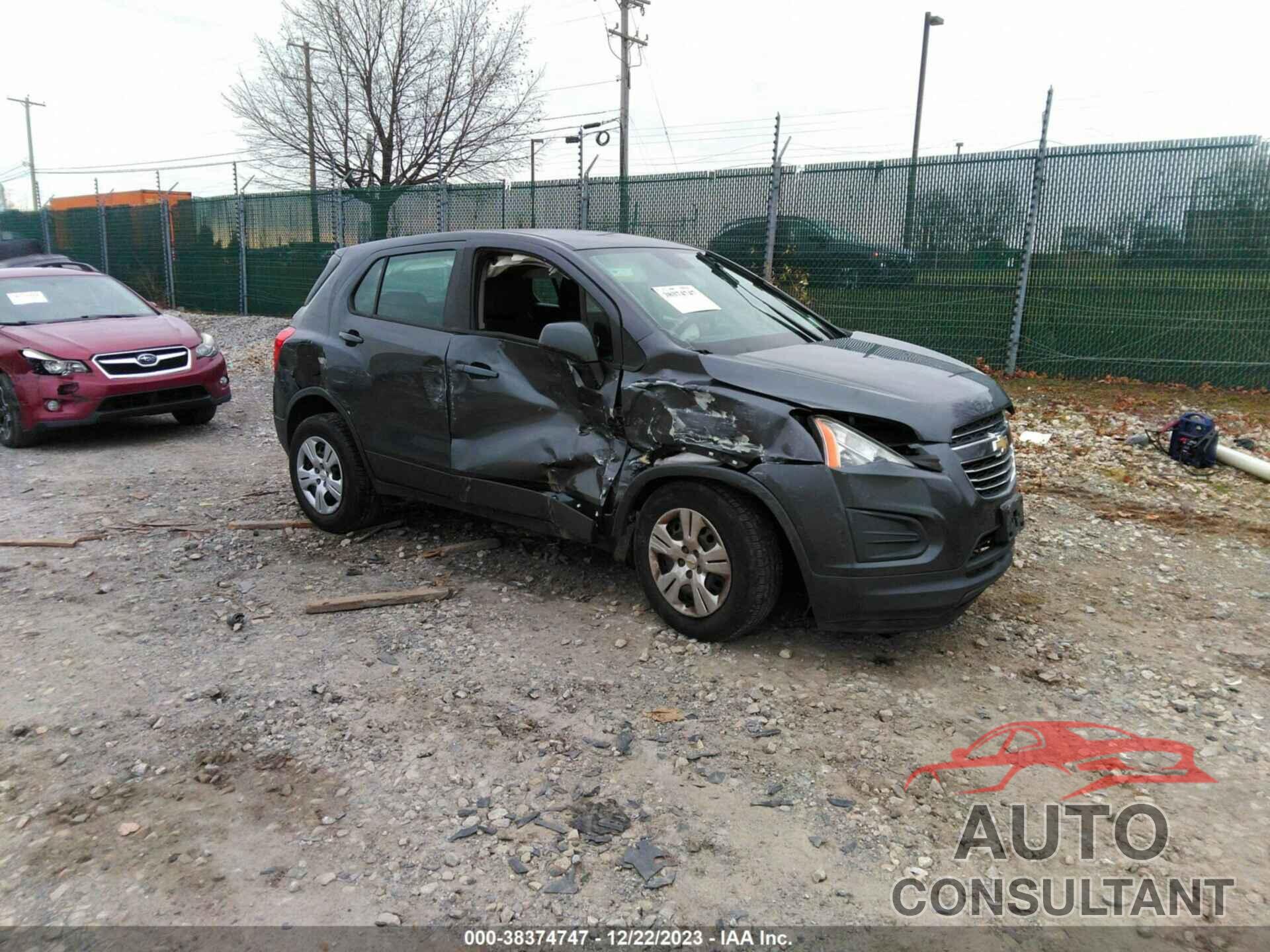 CHEVROLET TRAX 2016 - 3GNCJKSB7GL275714