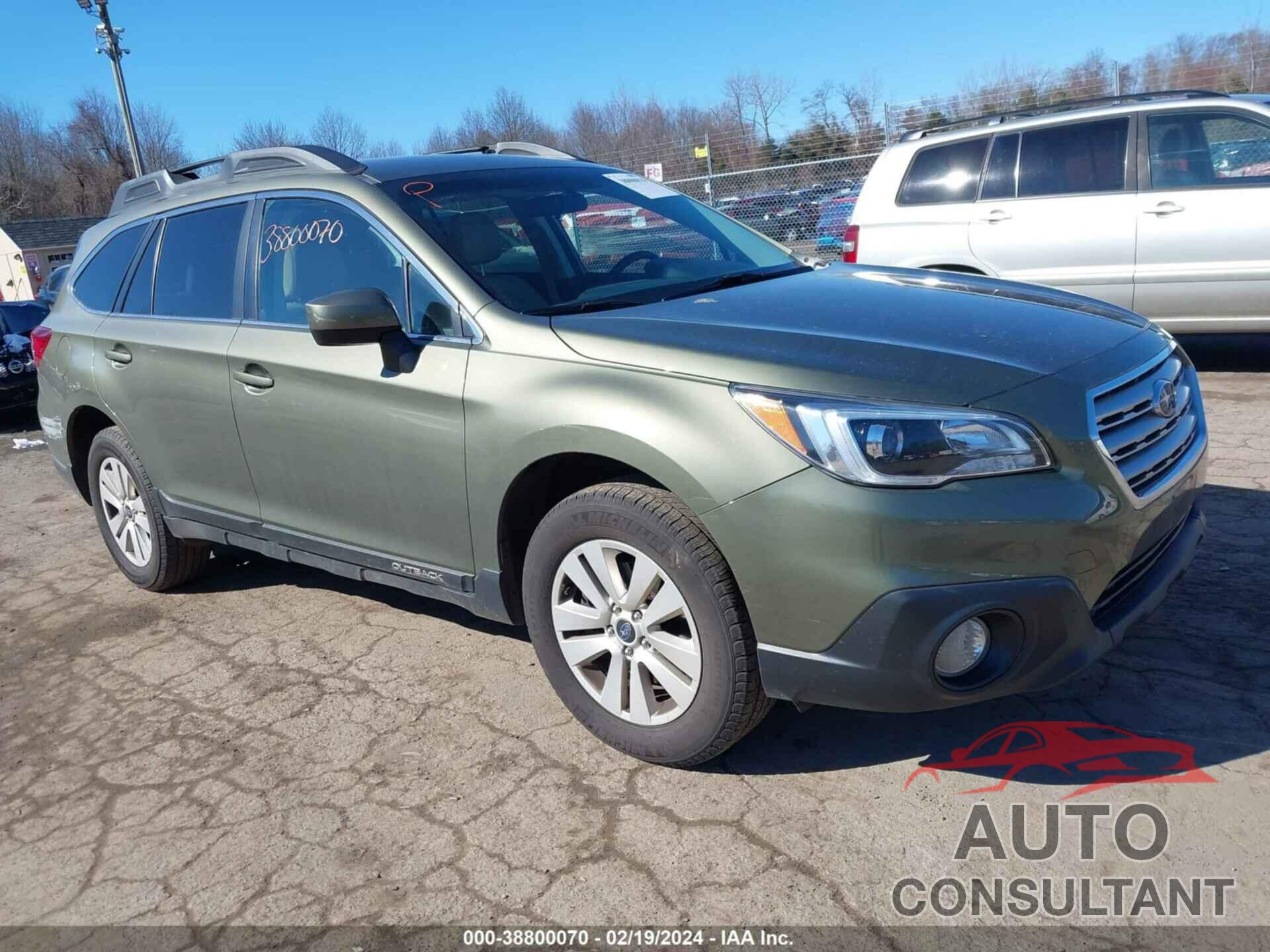 SUBARU OUTBACK 2016 - 4S4BSACC6G3269509