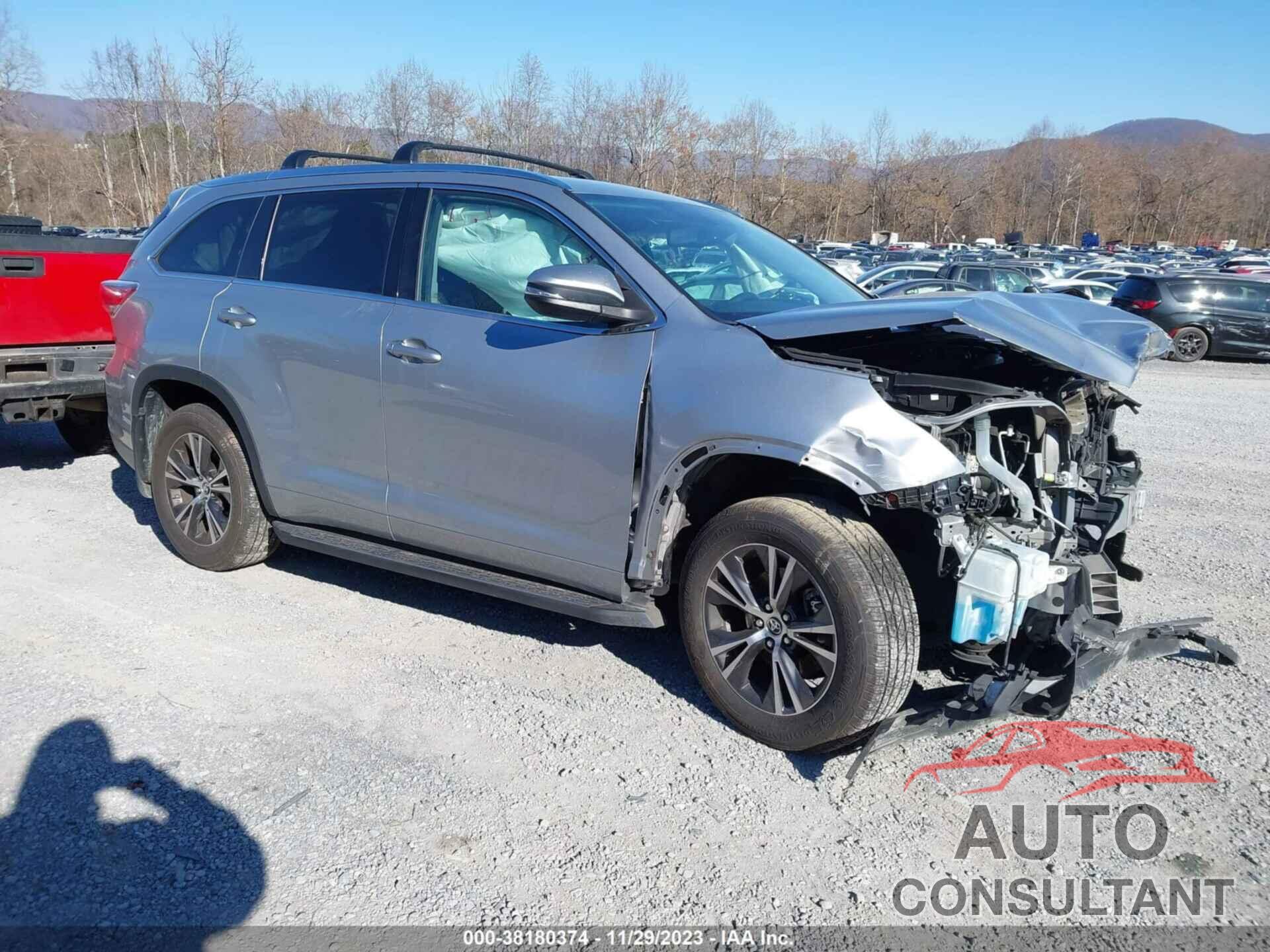 TOYOTA HIGHLANDER 2016 - 5TDJKRFH0GS241306