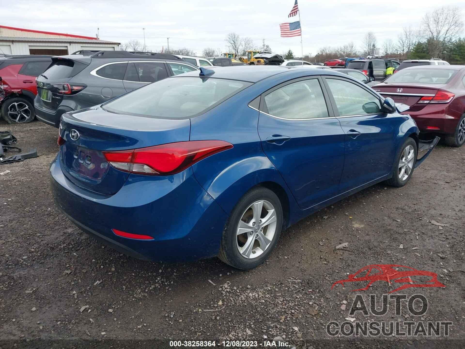 HYUNDAI ELANTRA 2016 - KMHDH4AE4GU621946