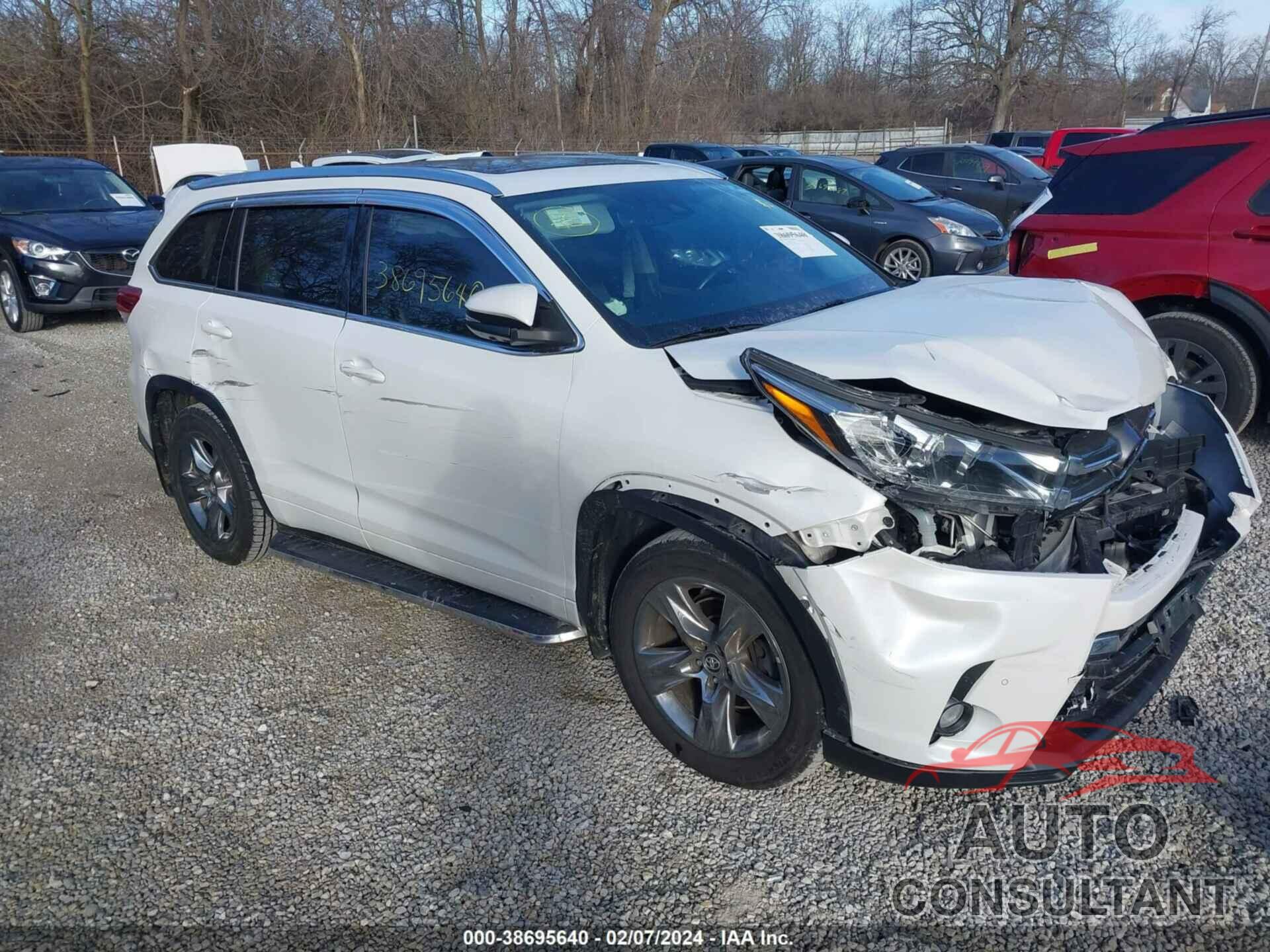 TOYOTA HIGHLANDER 2017 - 5TDDZRFHXHS404120