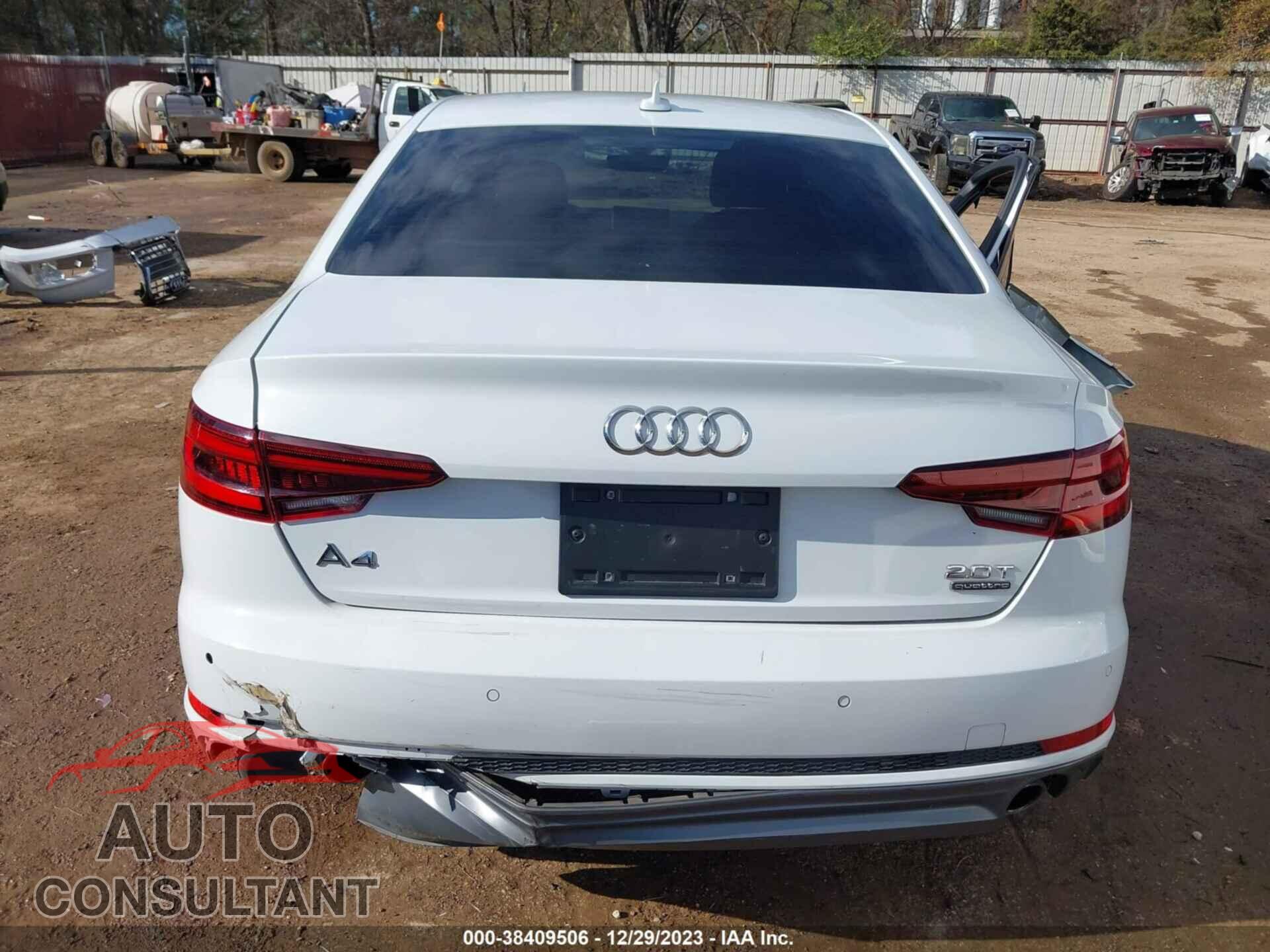 AUDI A4 2018 - WAUENAF41JA137125