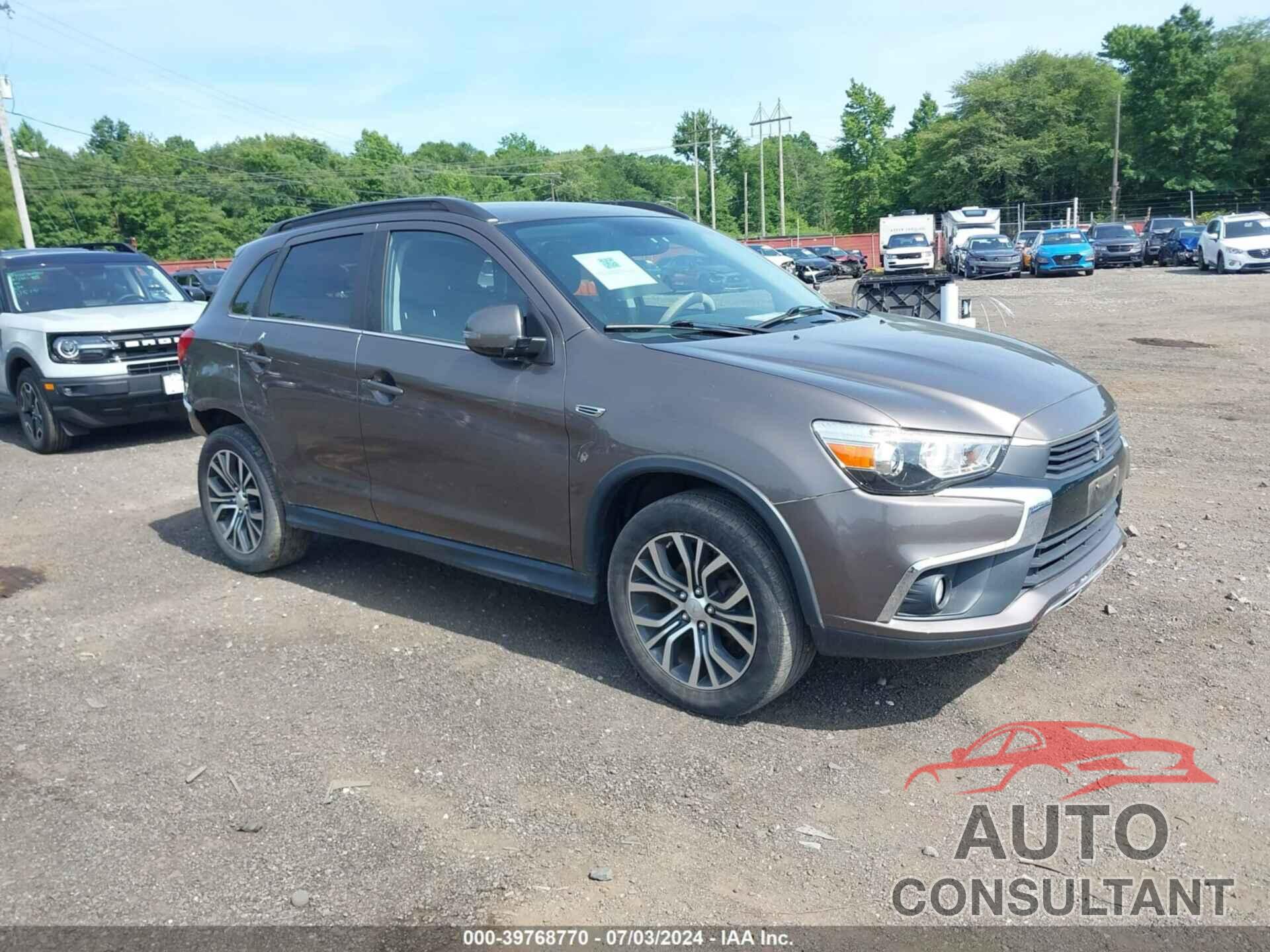 MITSUBISHI OUTLANDER SPORT 2016 - JA4AR4AW3GZ037581