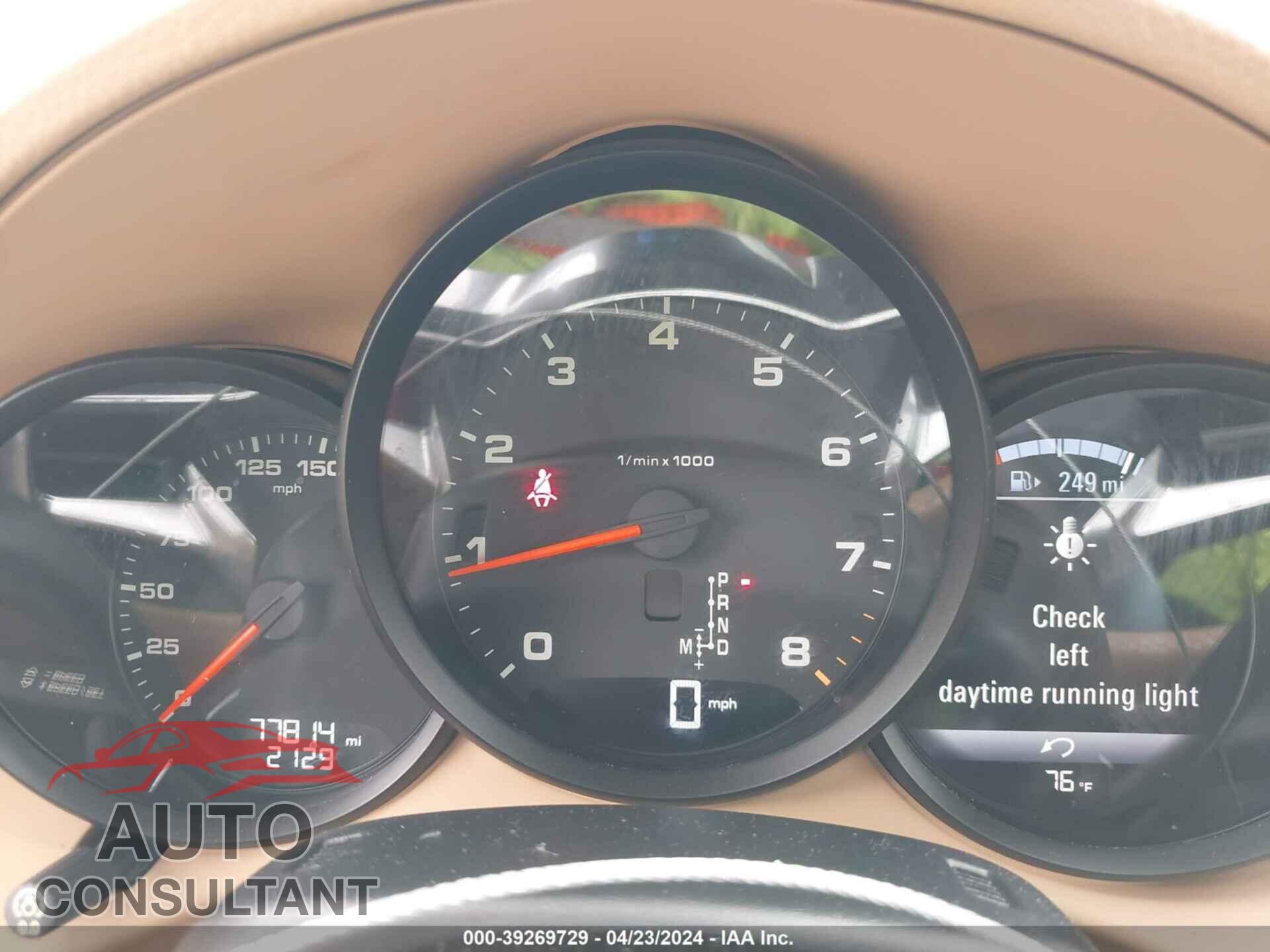 PORSCHE 718 BOXSTER 2017 - WP0CA2A81HS221231